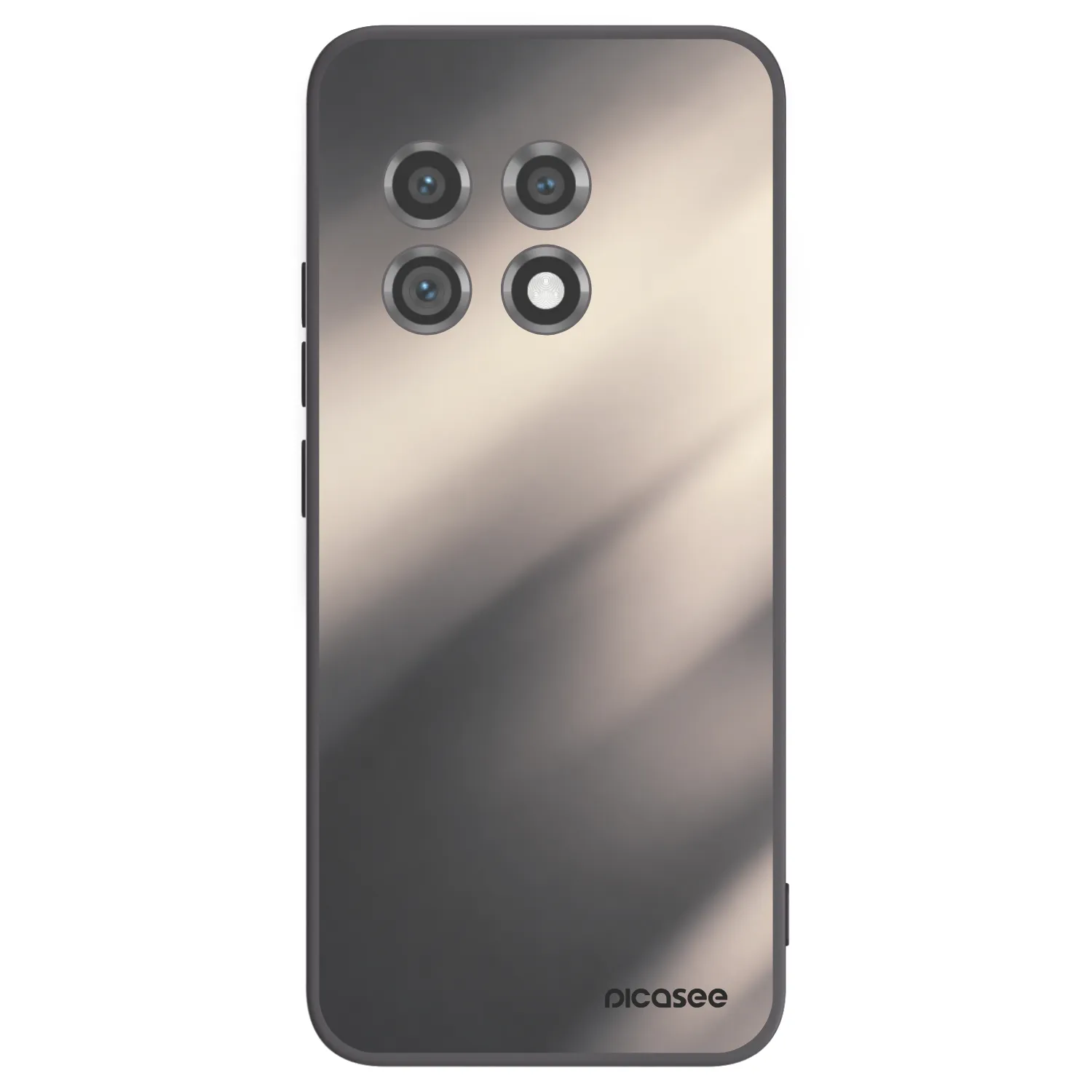 Picasee silikónový čierny obal pre OnePlus 11 5G - Smoky Beige
