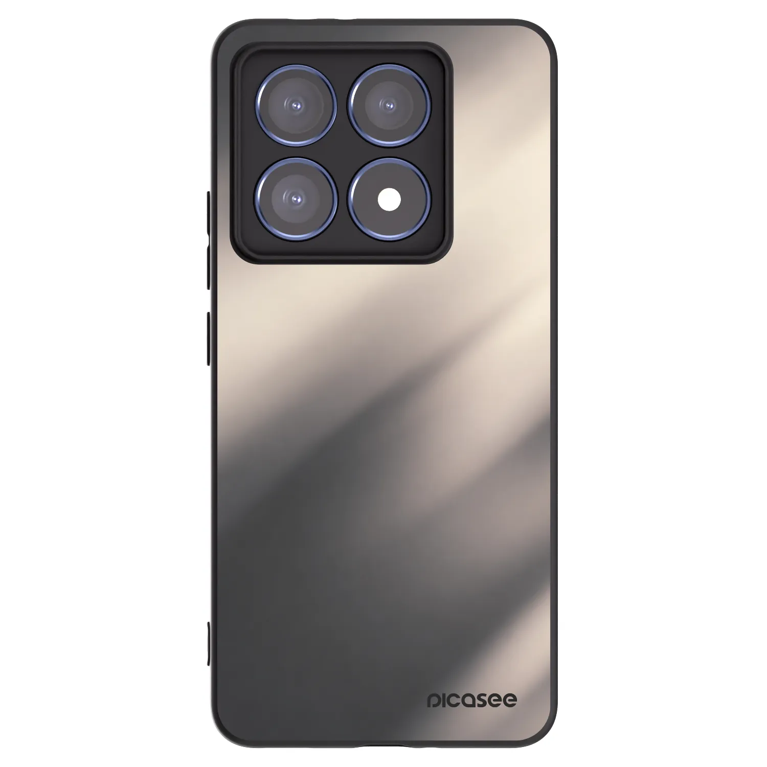 Picasee silikónový čierny obal pre Xiaomi 14T Pro - Smoky Beige