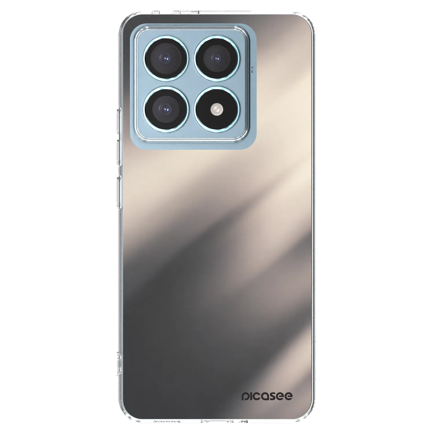Picasee silikónový prehľadný obal pre Xiaomi 14T Pro - Smoky Beige