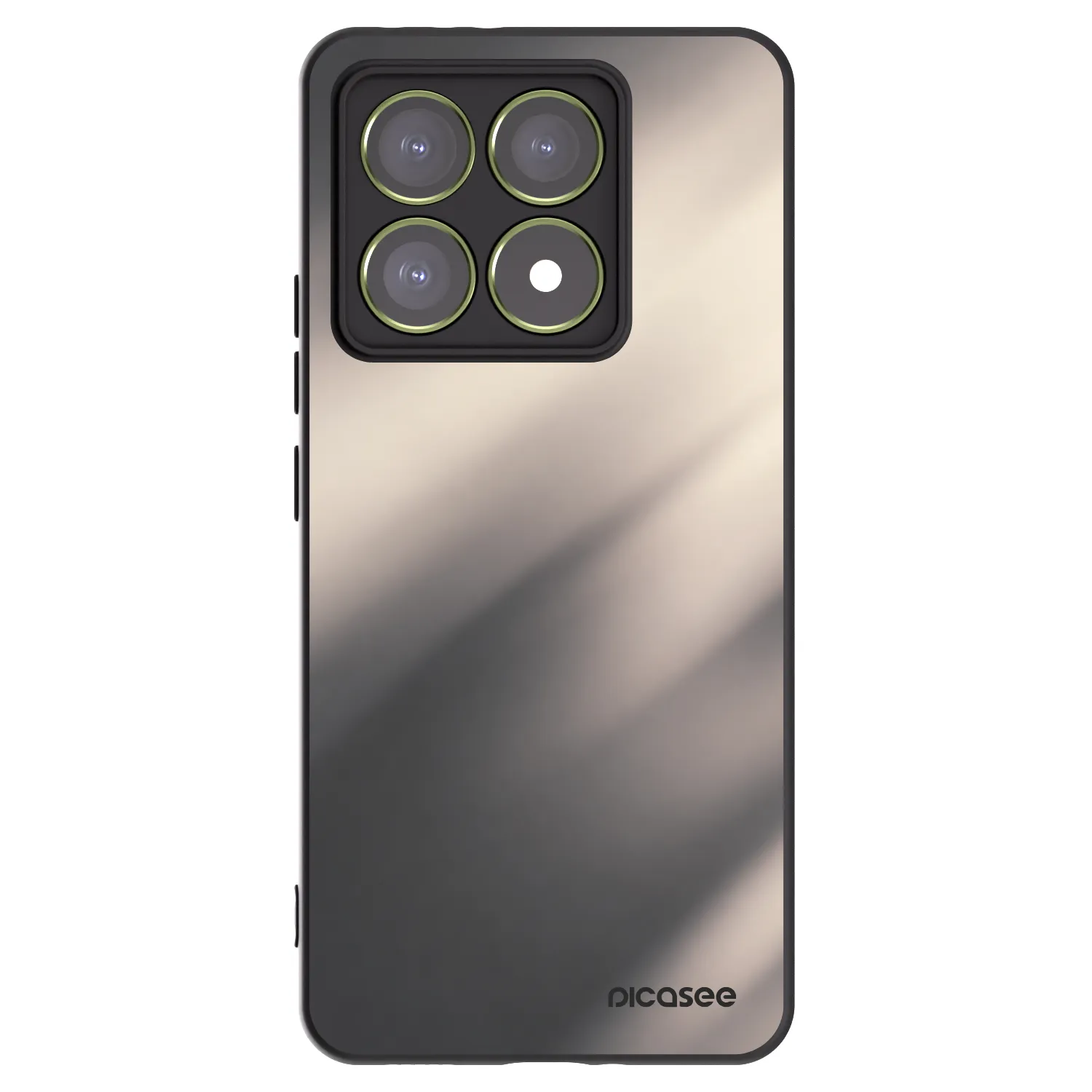 Picasee silikónový čierny obal pre Xiaomi 14T - Smoky Beige