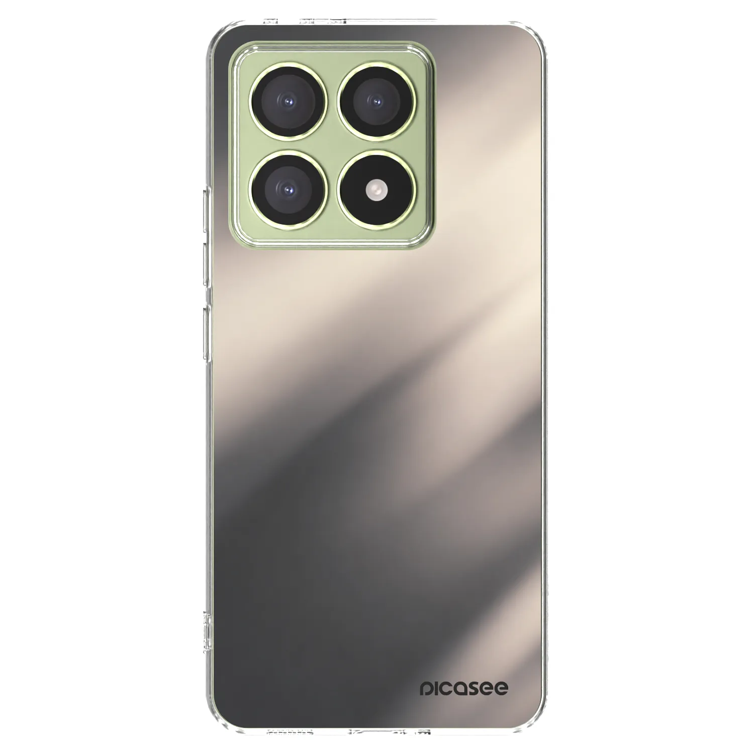 Picasee silikónový prehľadný obal pre Xiaomi 14T - Smoky Beige