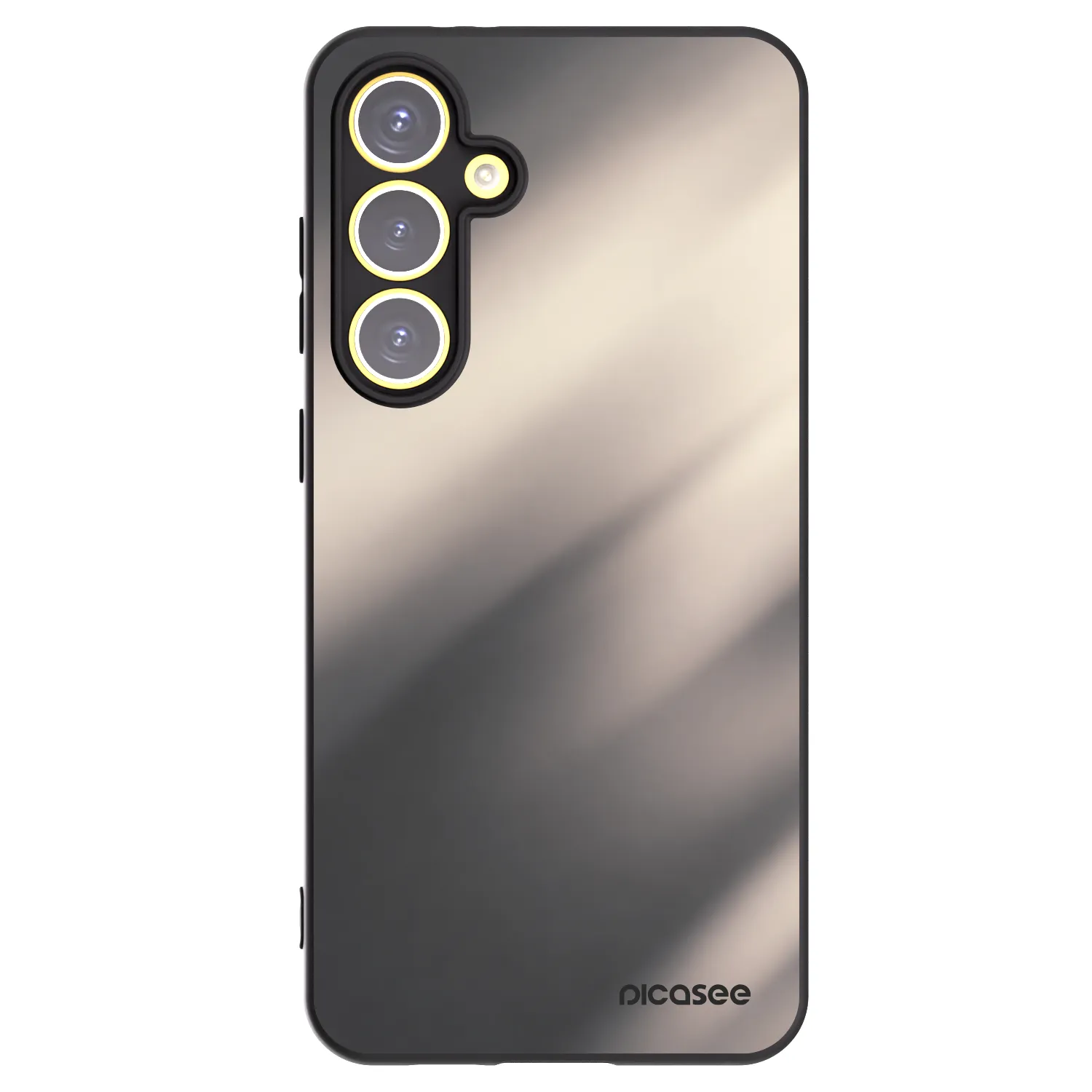 Picasee silikónový čierny obal pre Samsung Galaxy S24 FE S721B - Smoky Beige