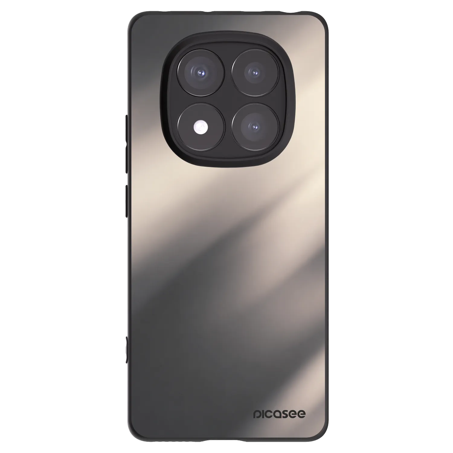 Picasee silikónový čierny obal pre Xiaomi Redmi Note 14 Pro+ 5G - Smoky Beige