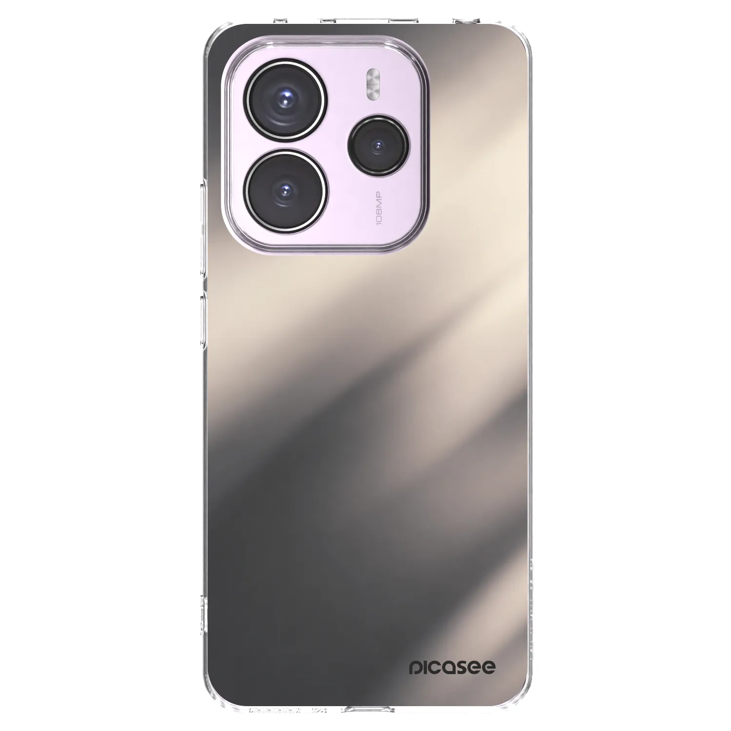 Picasee silikónový prehľadný obal pre Xiaomi Redmi Note 14 5G - Smoky Beige