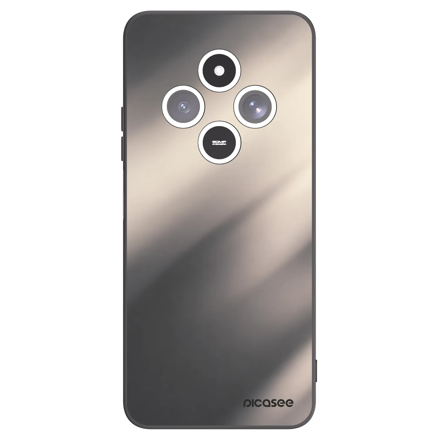 Picasee silikónový čierny obal pre Xiaomi Redmi 14C - Smoky Beige
