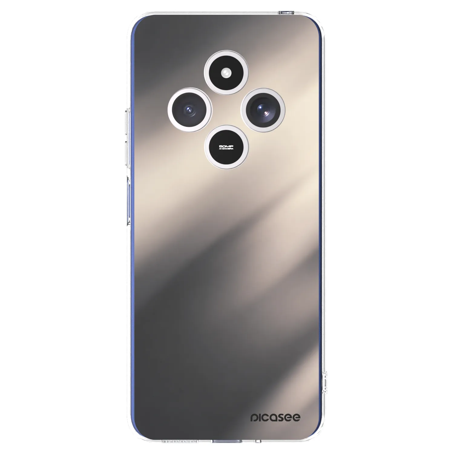 Picasee silikónový prehľadný obal pre Xiaomi Redmi 14C - Smoky Beige