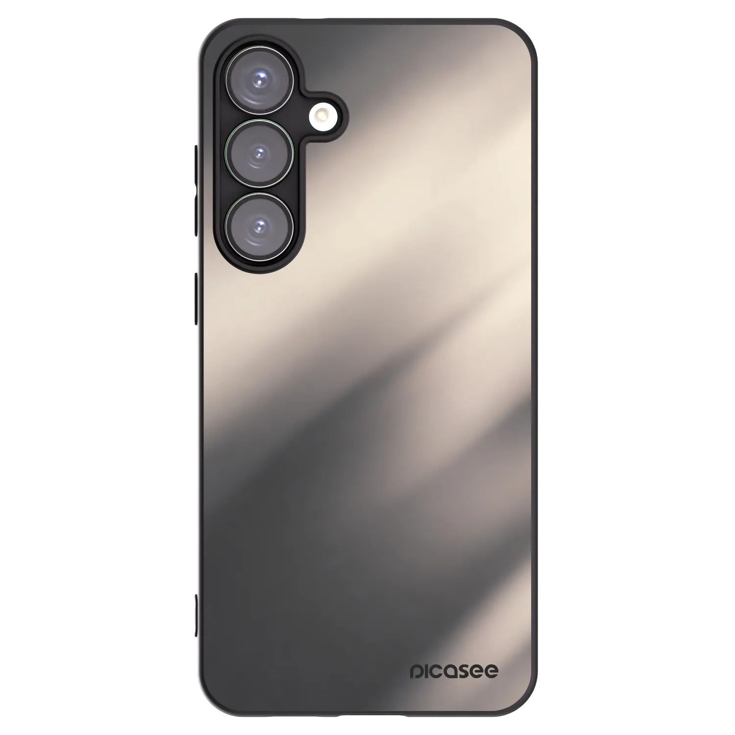 Picasee silikónový čierny obal pre Samsung Galaxy S25+ 5G - Smoky Beige