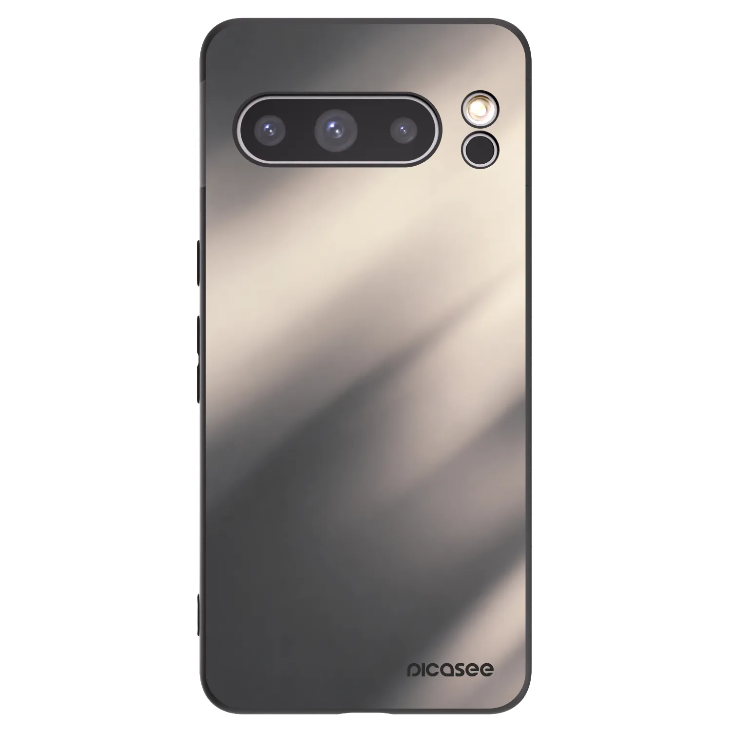 Picasee silikónový čierny obal pre Google Pixel 8 Pro - Smoky Beige