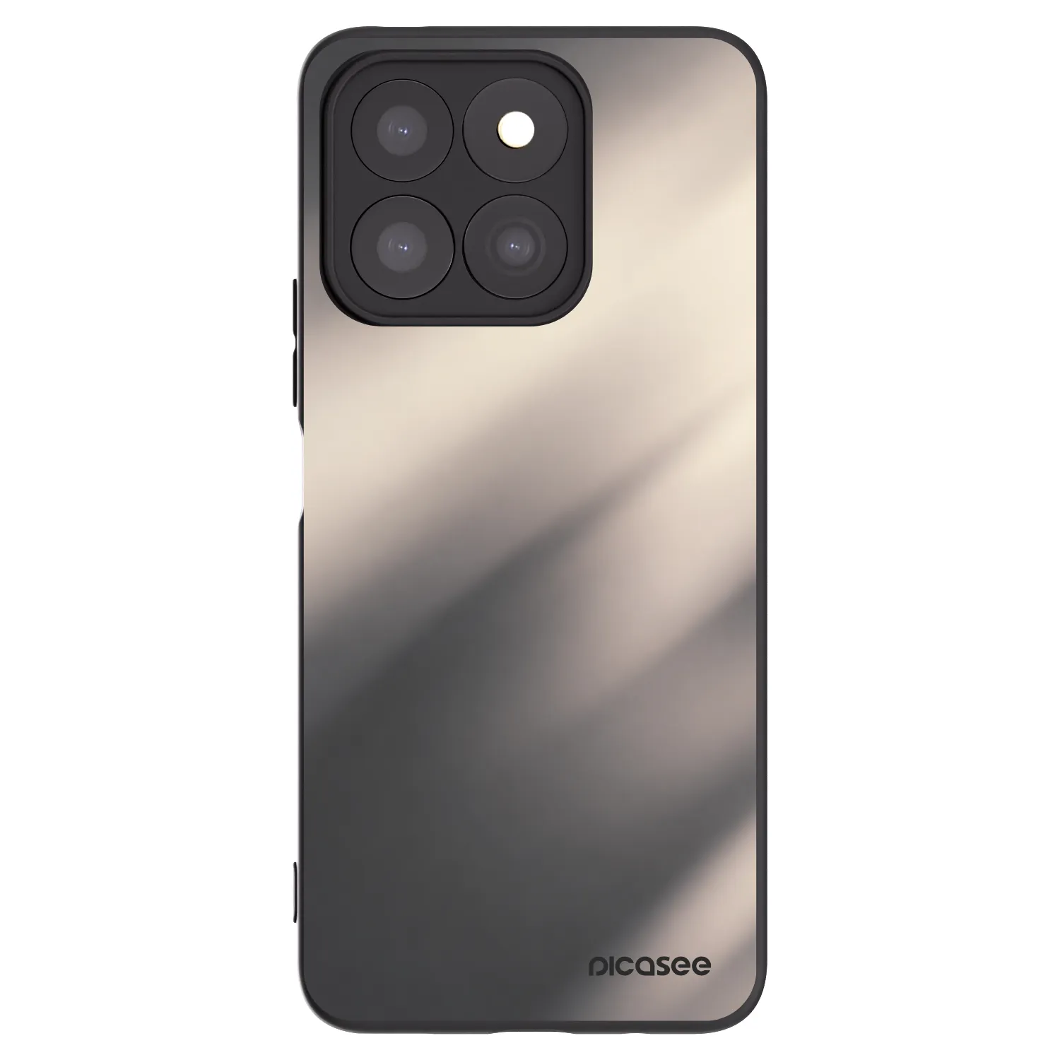Picasee silikónový čierny obal pre Honor X8c - Smoky Beige