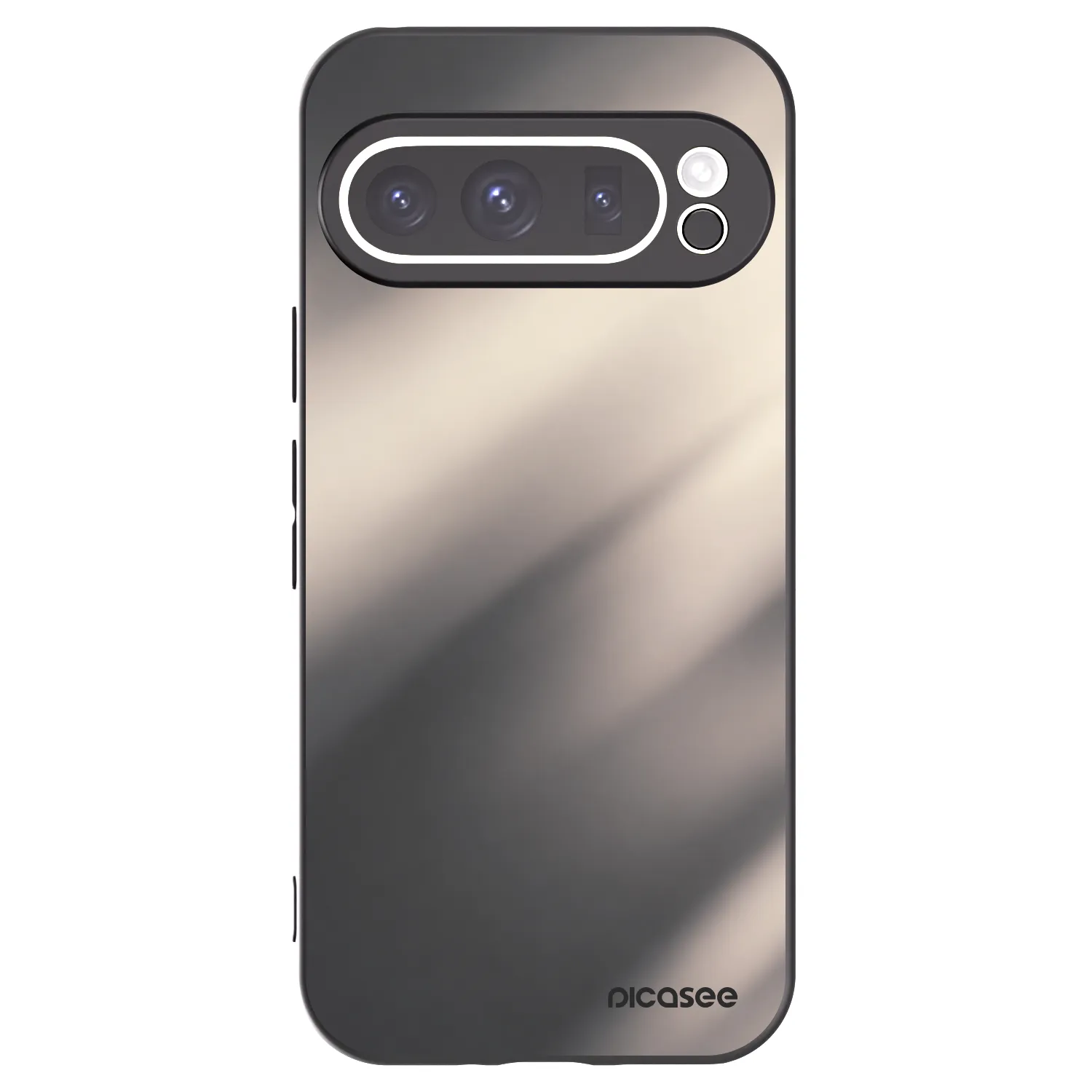 Picasee silikónový čierny obal pre Google Pixel 9 Pro - Smoky Beige