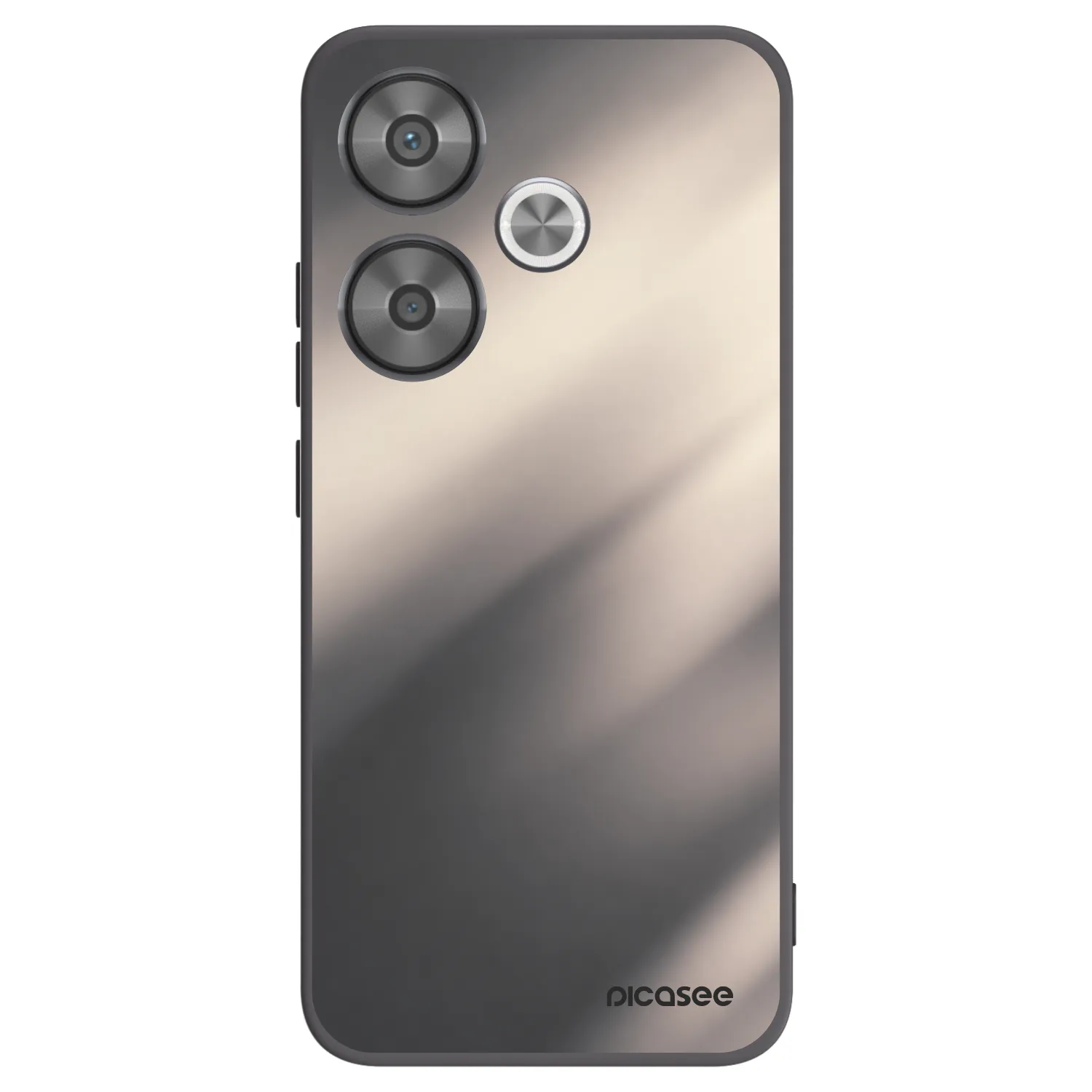 Picasee silikónový čierny obal pre Xiaomi Poco F6 - Smoky Beige