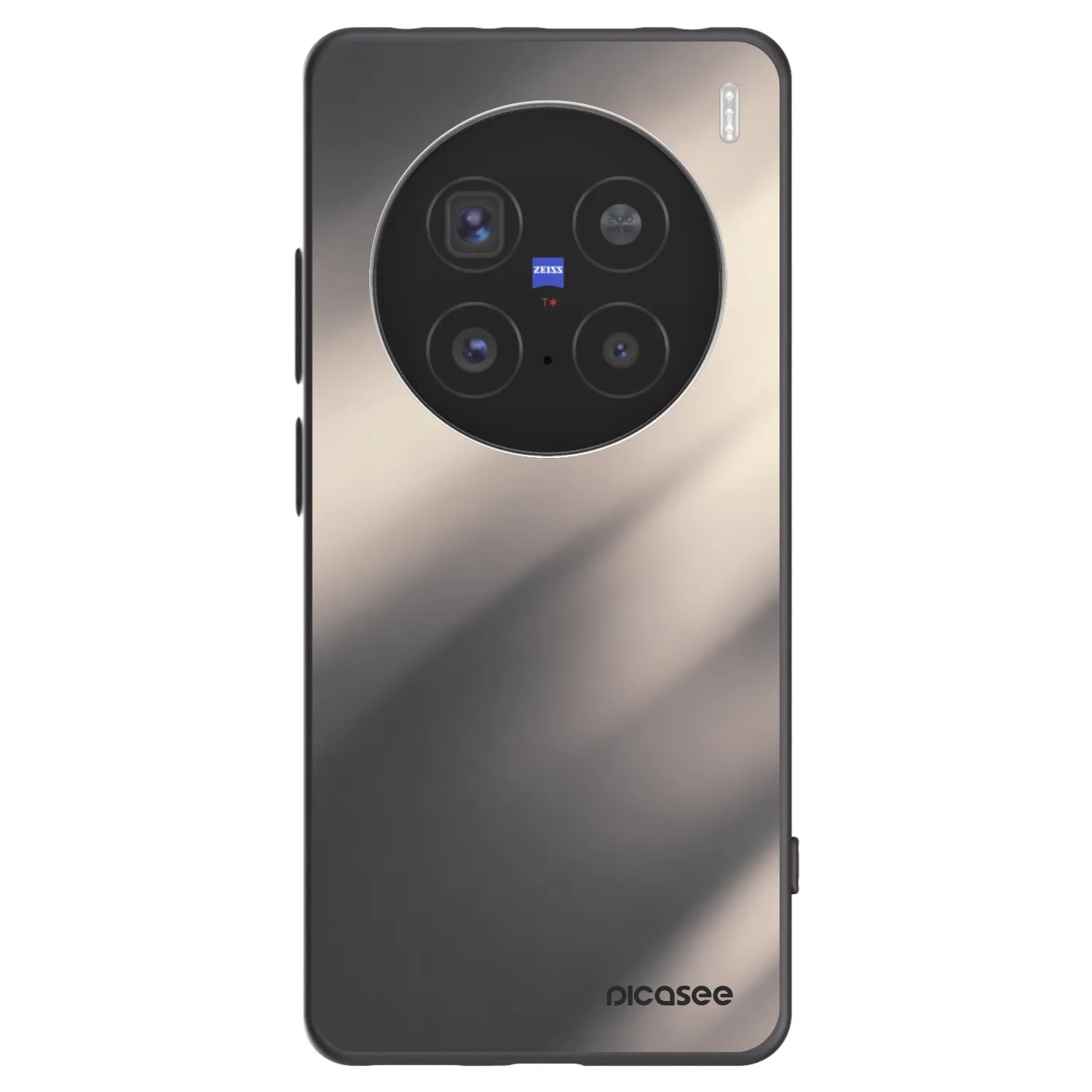 Picasee silikónový čierny obal pre Vivo X200 Pro - Smoky Beige