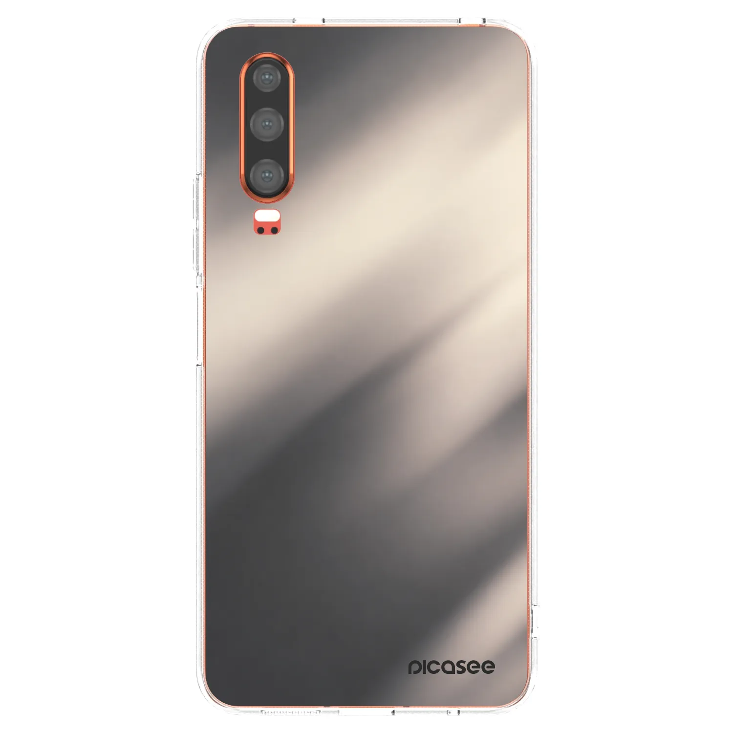 Picasee silikónový prehľadný obal pre Huawei P30 - Smoky Beige