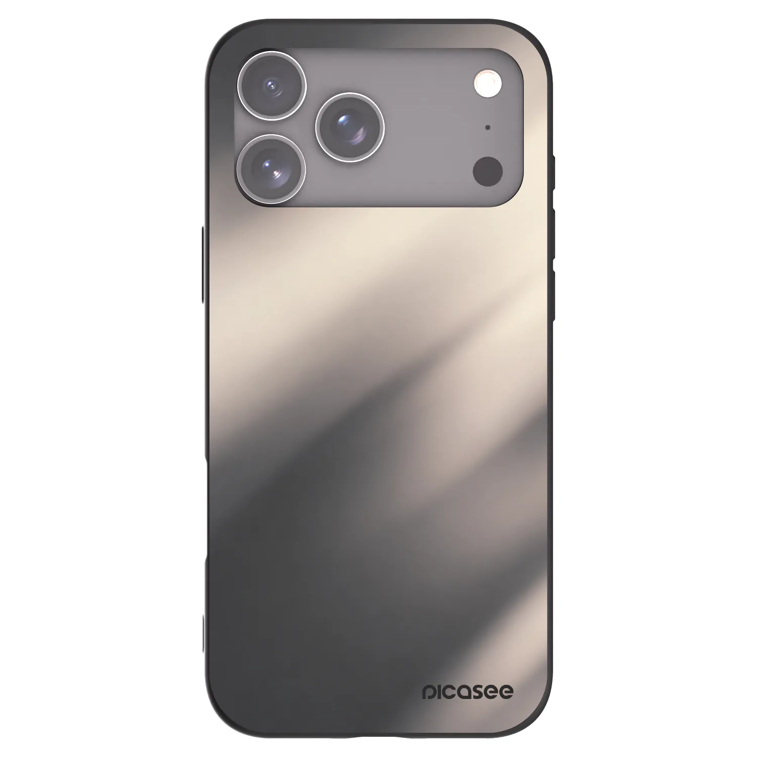 Picasee silikónový čierny obal pre Apple iPhone 17 Pro Max - Smoky Beige