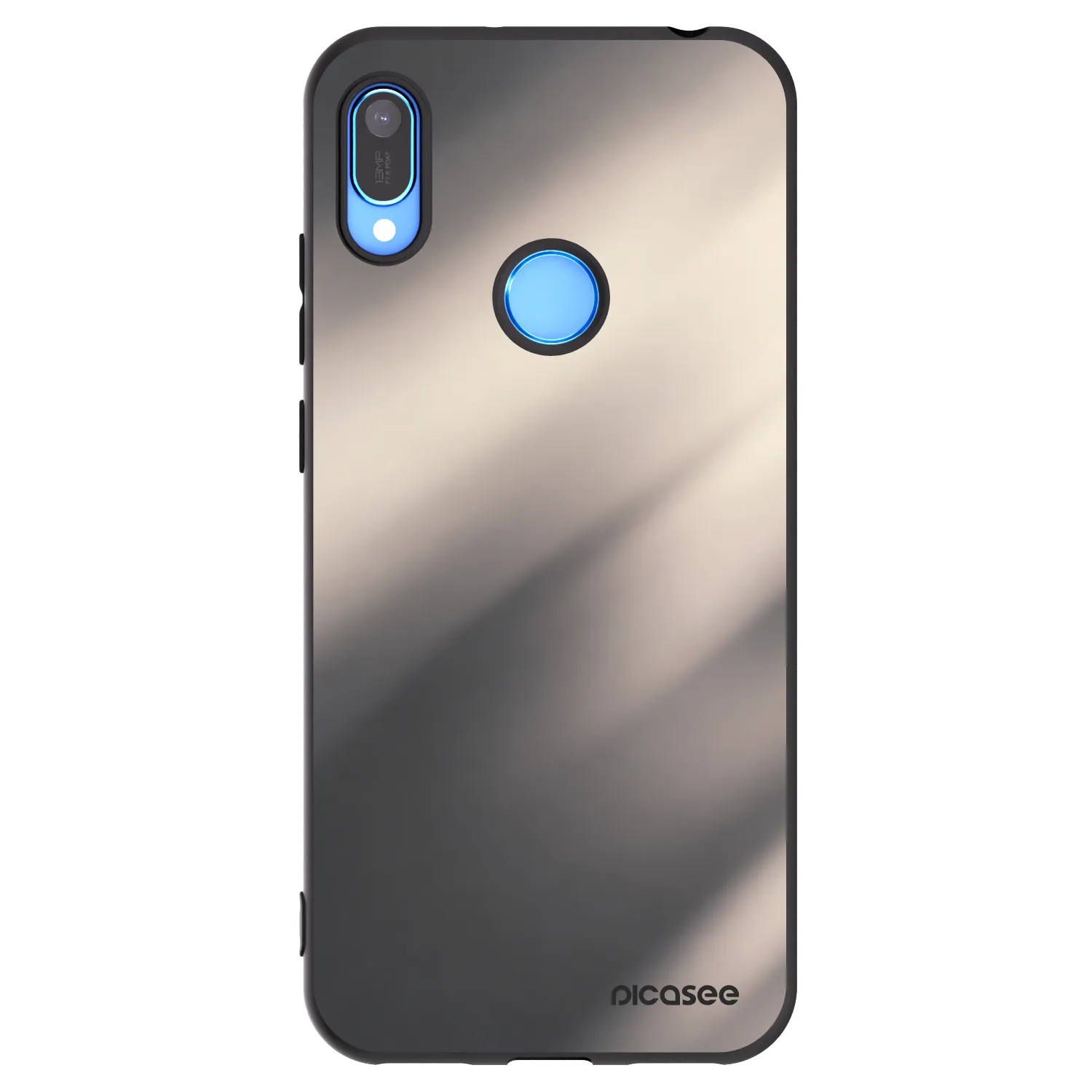 Picasee silikónový čierny obal pre Huawei Y6 2019 - Smoky Beige