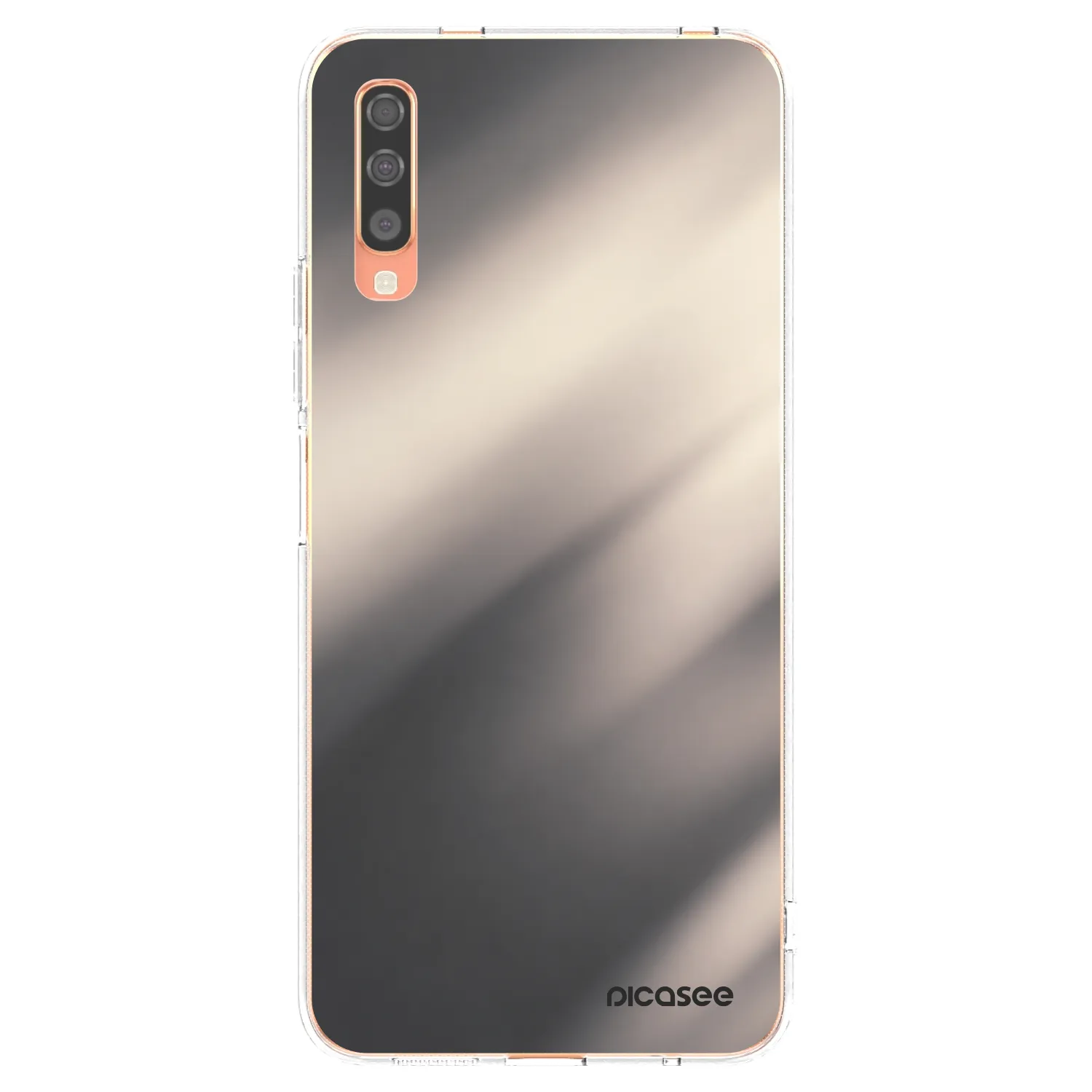 Picasee silikónový prehľadný obal pre Samsung Galaxy A70 A705F - Smoky Beige