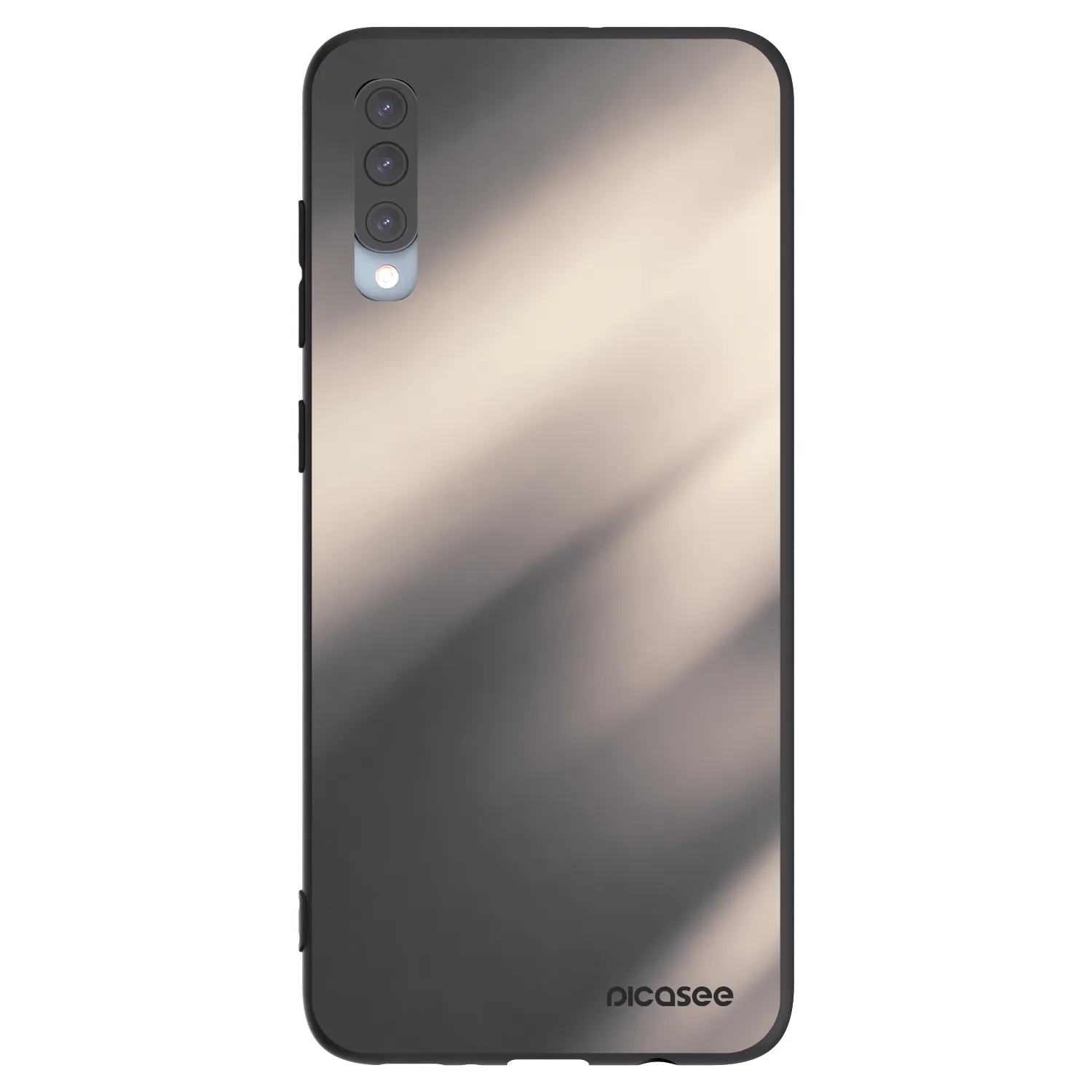 Picasee silikónový čierny obal pre Samsung Galaxy A70 A705F - Smoky Beige
