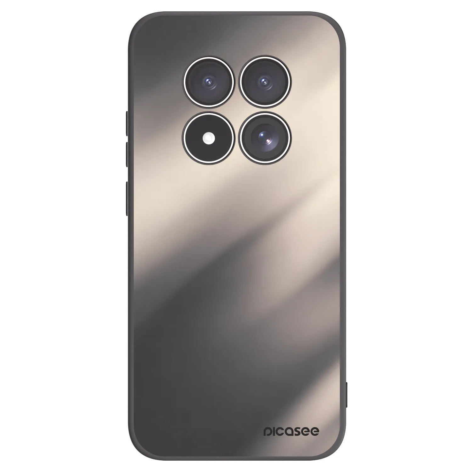 Picasee silikónový čierny obal pre Xiaomi Redmi Note 15 Pro 4G - Smoky Beige