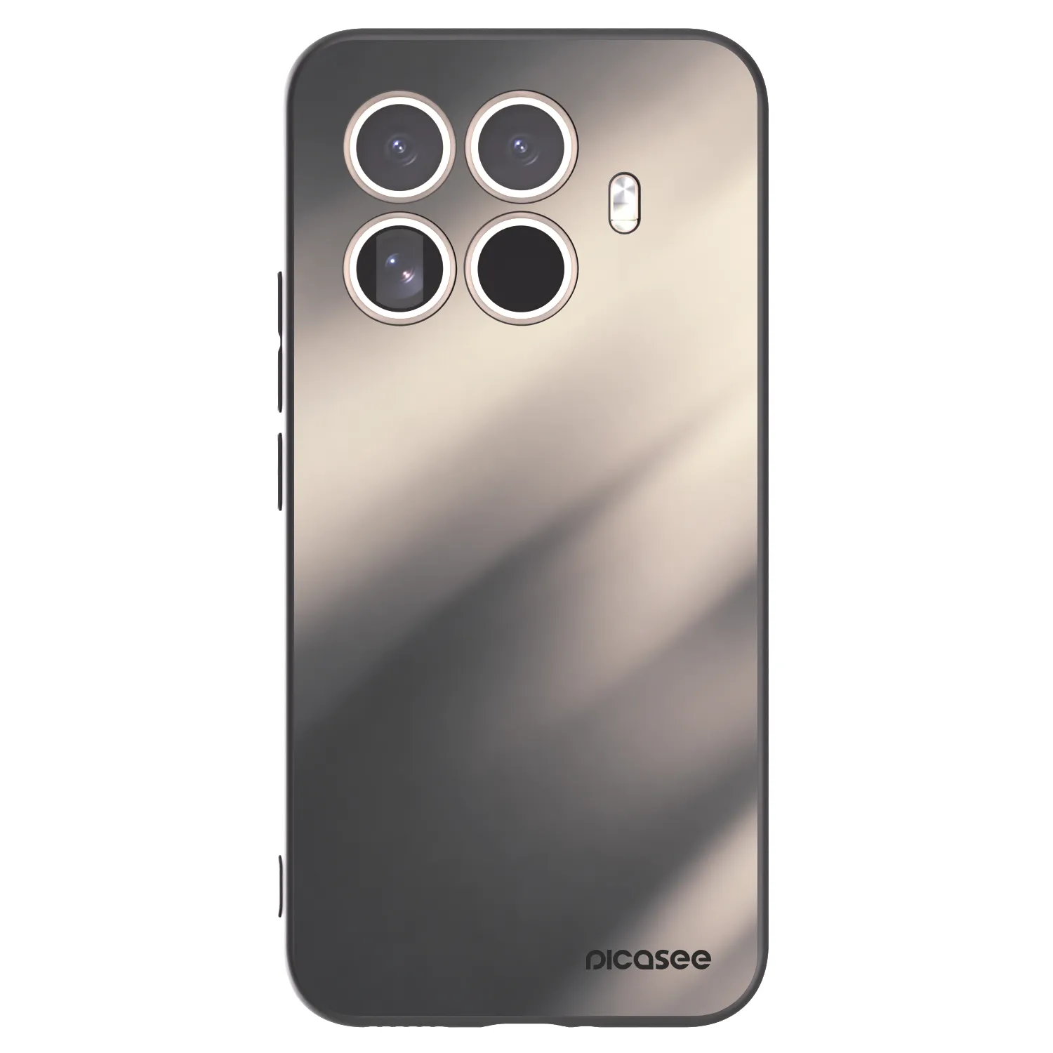 Picasee silikónový čierny obal pre Xiaomi 15T Pro - Smoky Beige