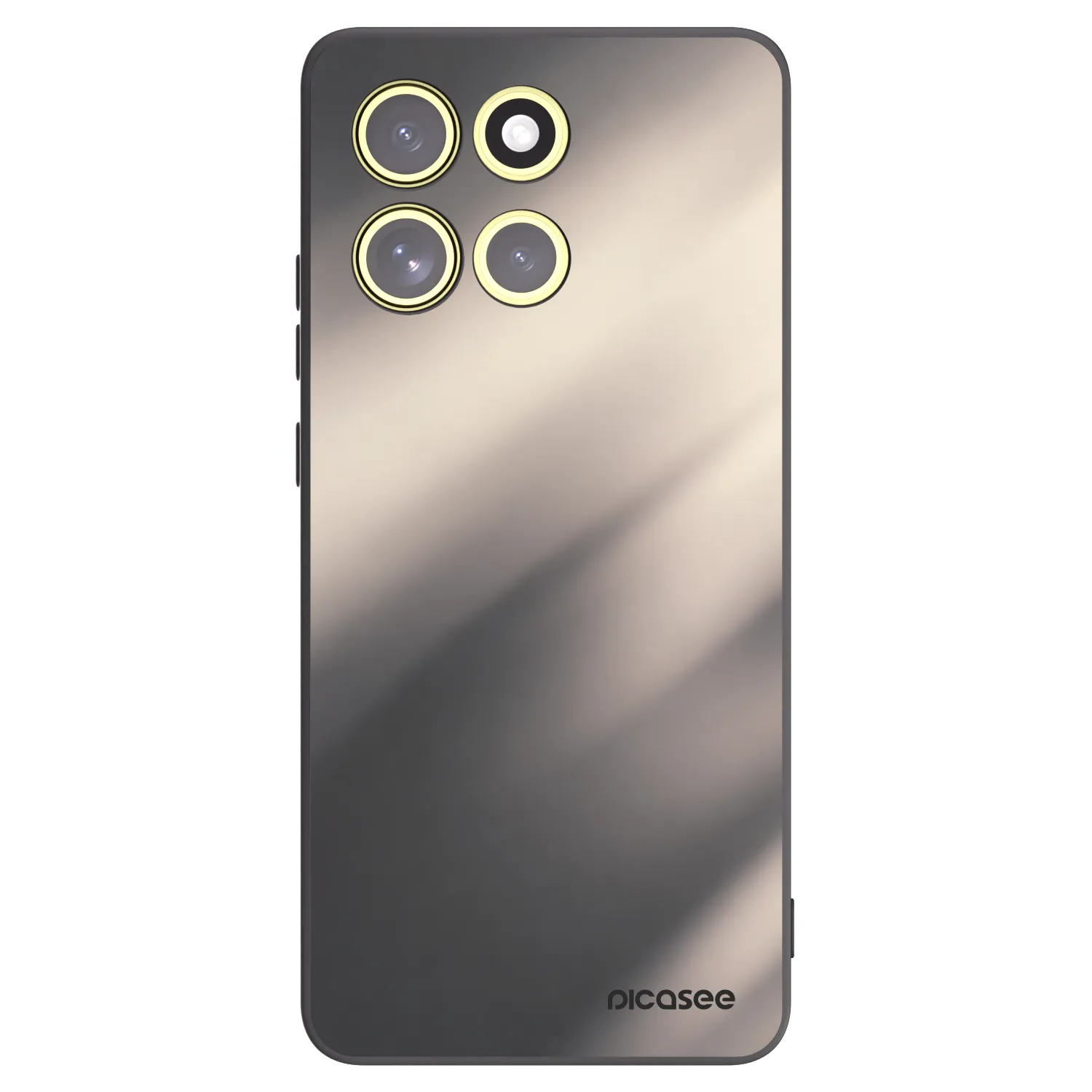 Picasee silikónový čierny obal pre Motorola Moto G86 Power 5G - Smoky Beige