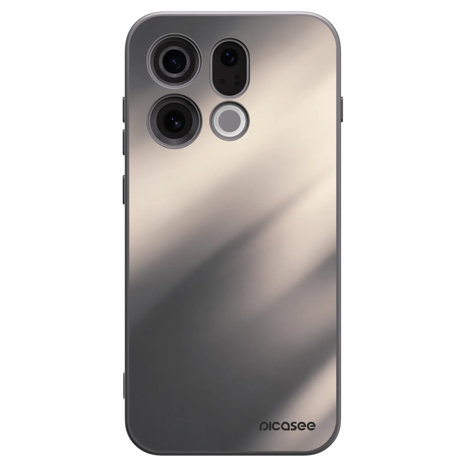 Picasee silikónový čierny obal pre OPPO Find X9 - Smoky Beige