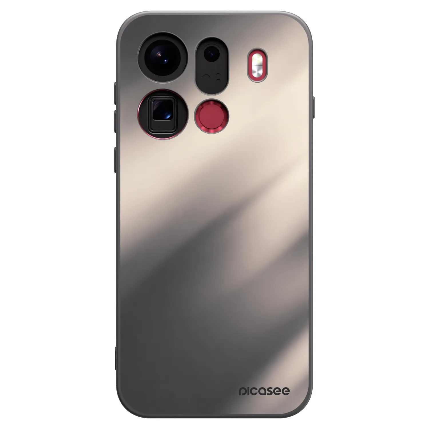 Picasee silikónový čierny obal pre OPPO Find X9 Pro - Smoky Beige