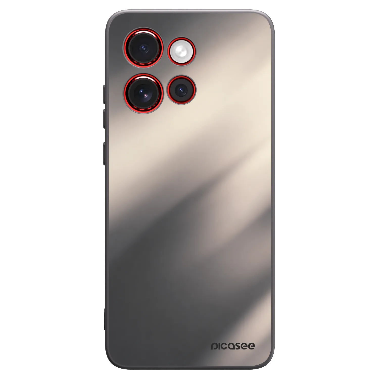 Picasee silikónový čierny obal pre Motorola Edge 60 Neo 5G - Smoky Beige