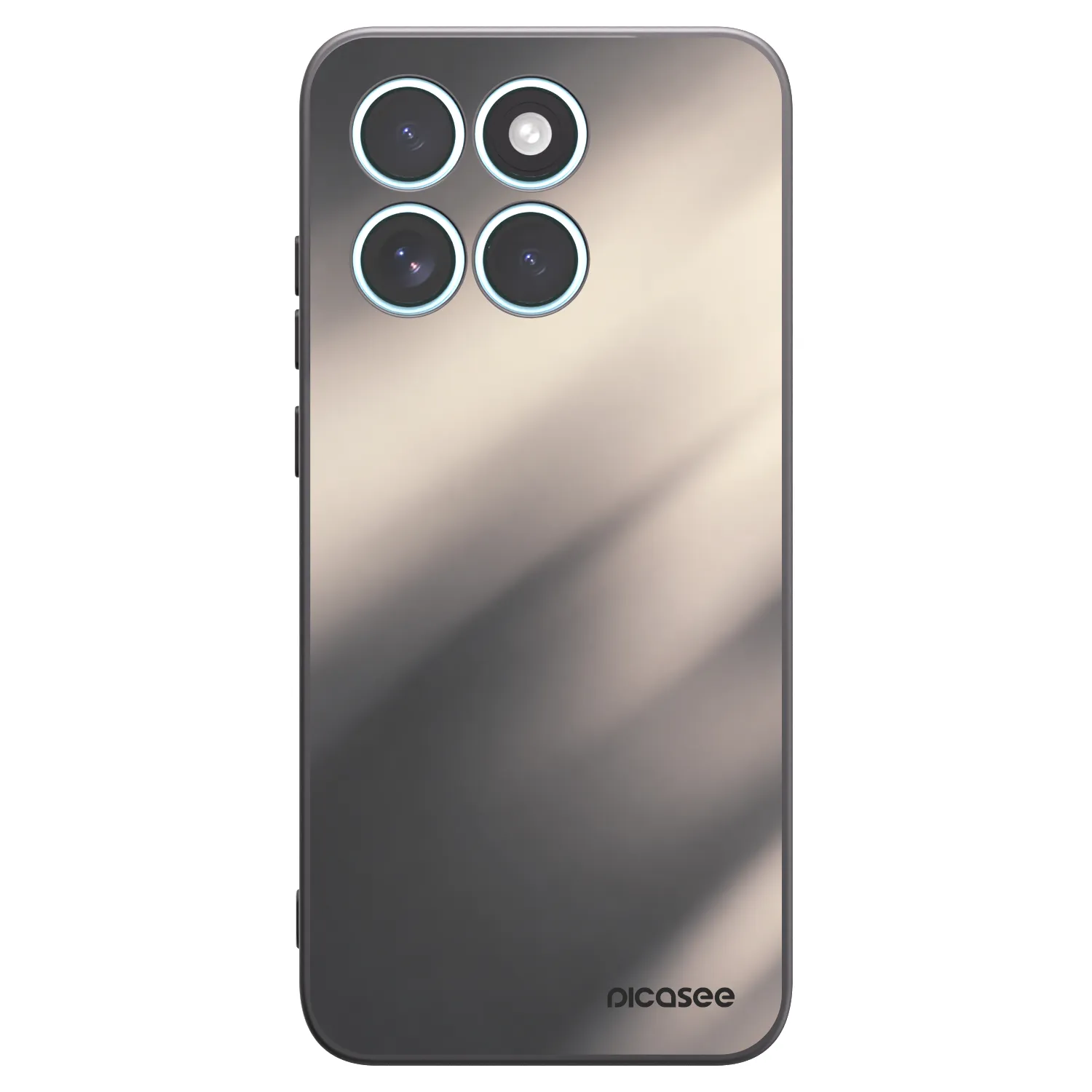 Picasee silikónový čierny obal pre Motorola Edge 70 Fusion - Smoky Beige
