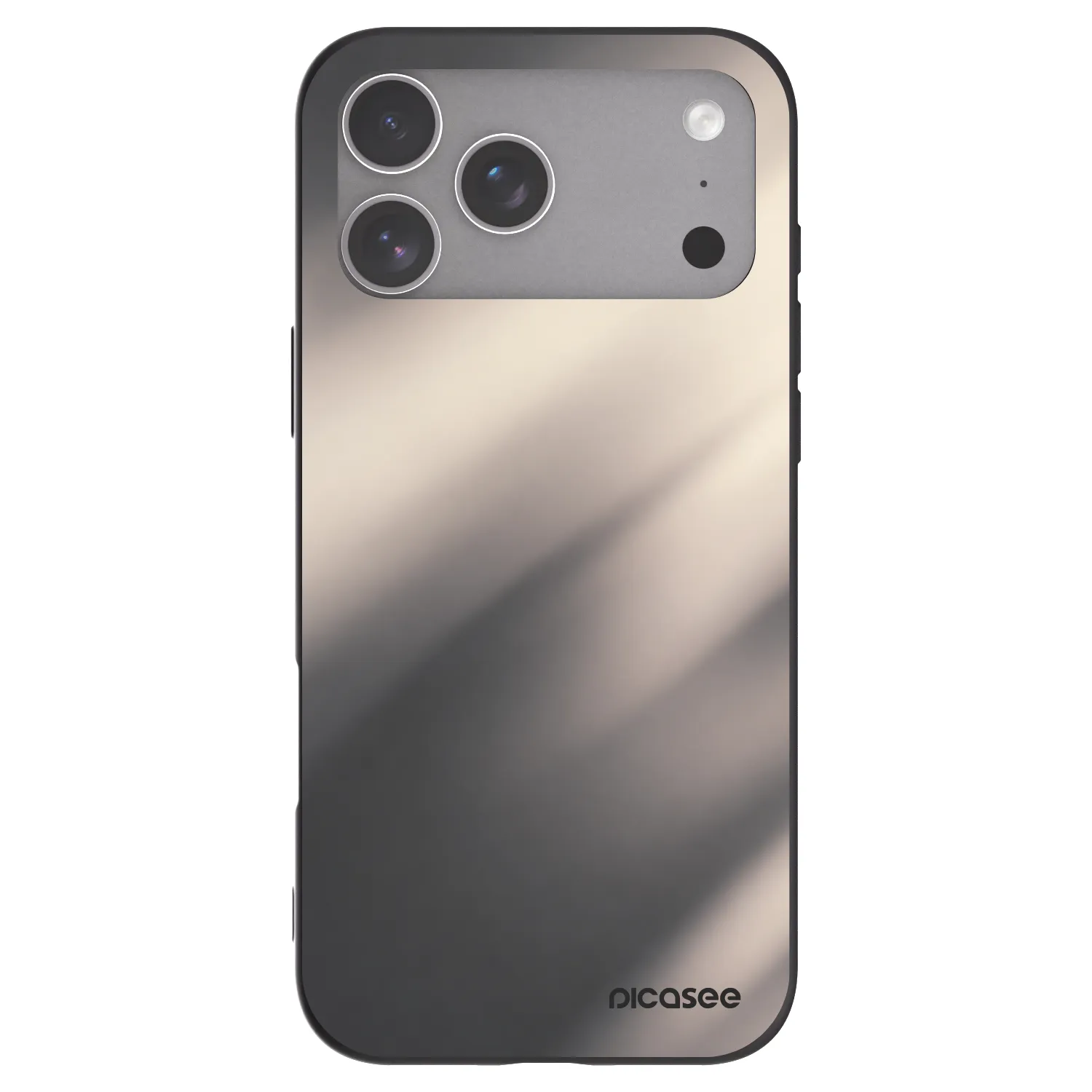 Picasee silikónový čierny obal pre Apple iPhone 18 Pro Max - Smoky Beige