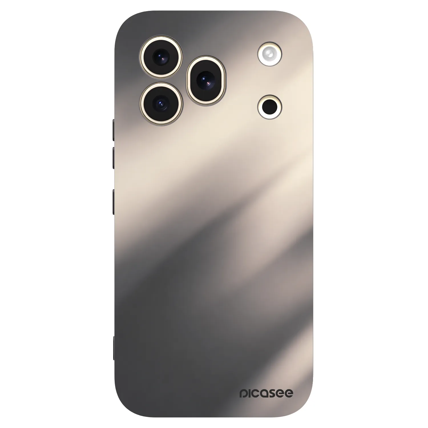 Picasee silikónový čierny obal pre Honor 600 Pro - Smoky Beige