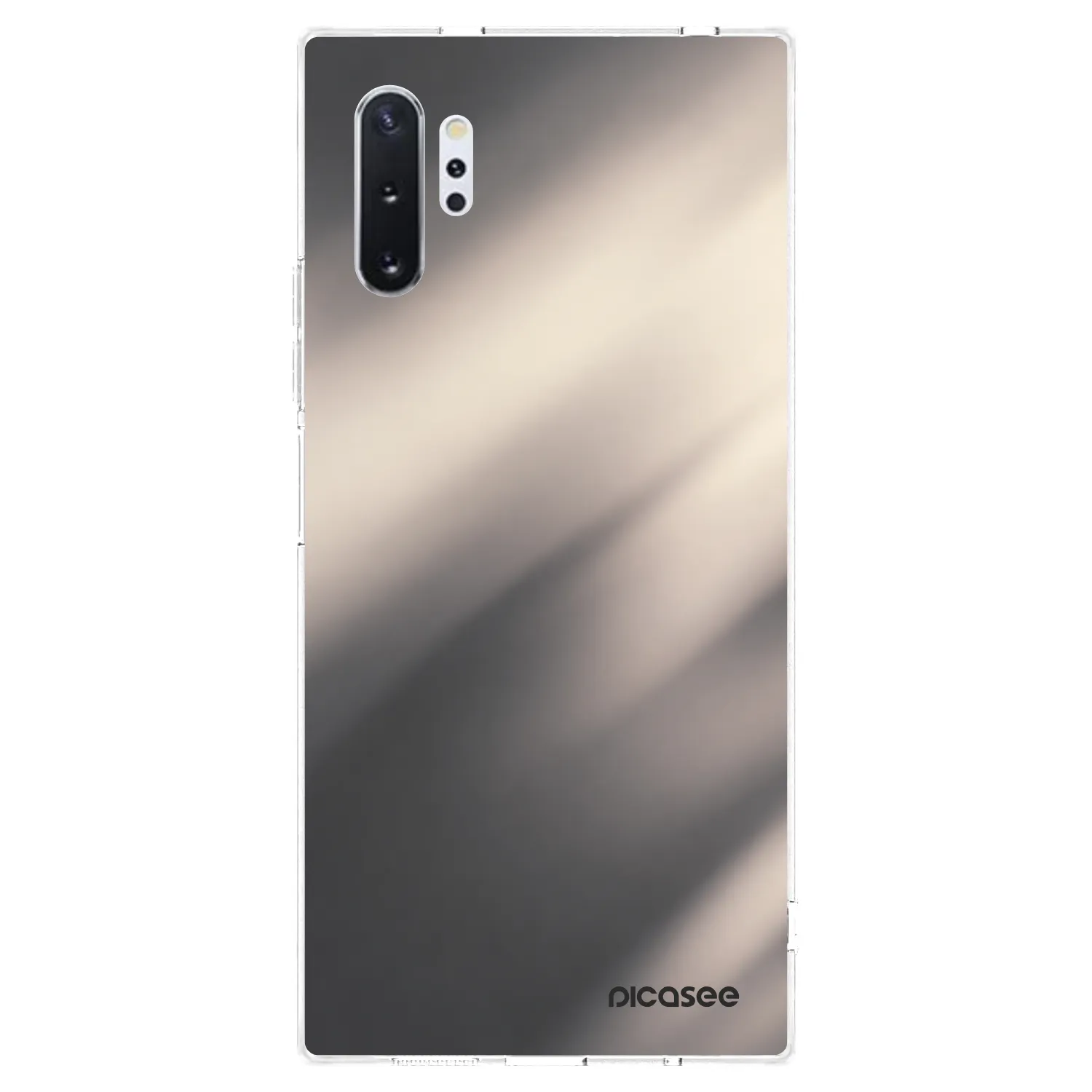 Picasee silikónový prehľadný obal pre Samsung Galaxy Note 10+ N975F - Smoky Beige
