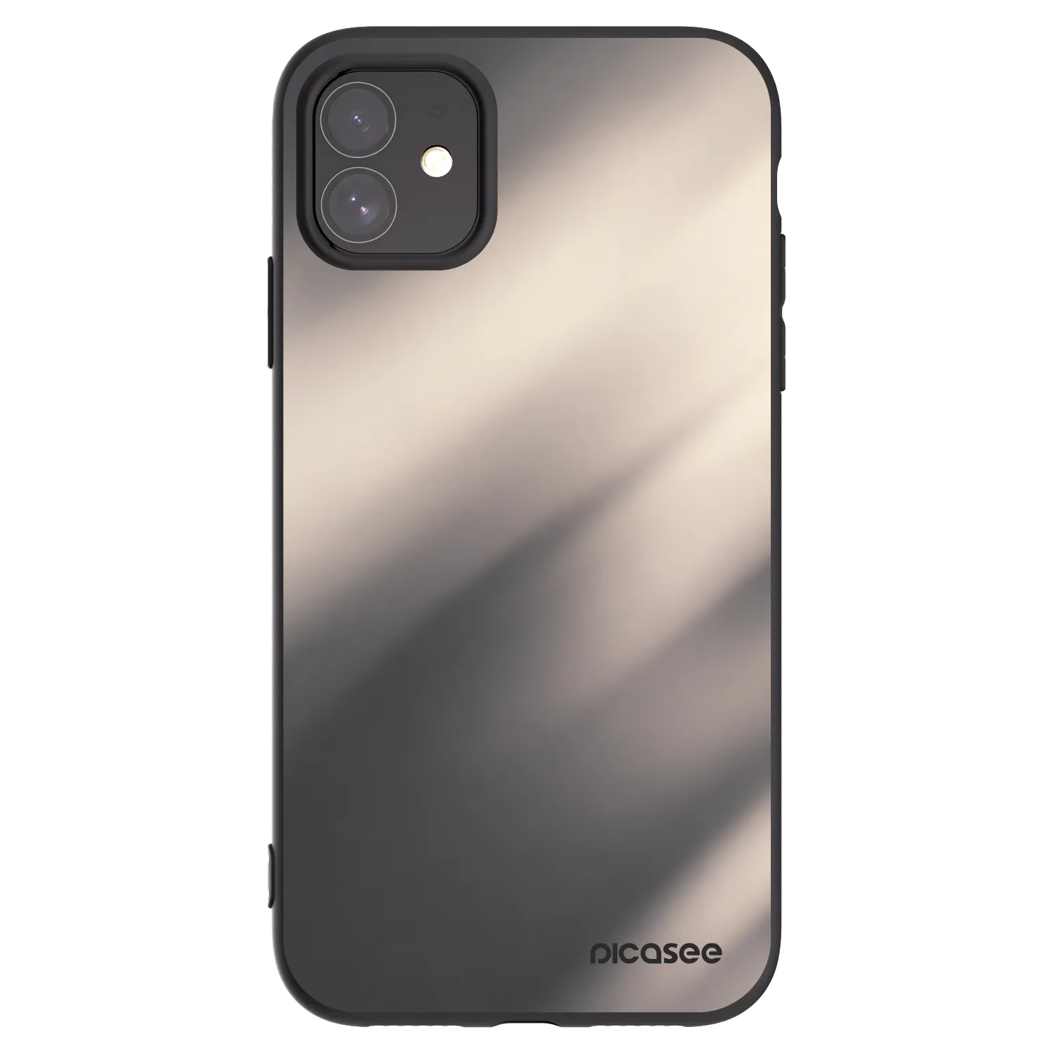 Picasee silikónový čierny obal pre Apple iPhone 11 - Smoky Beige