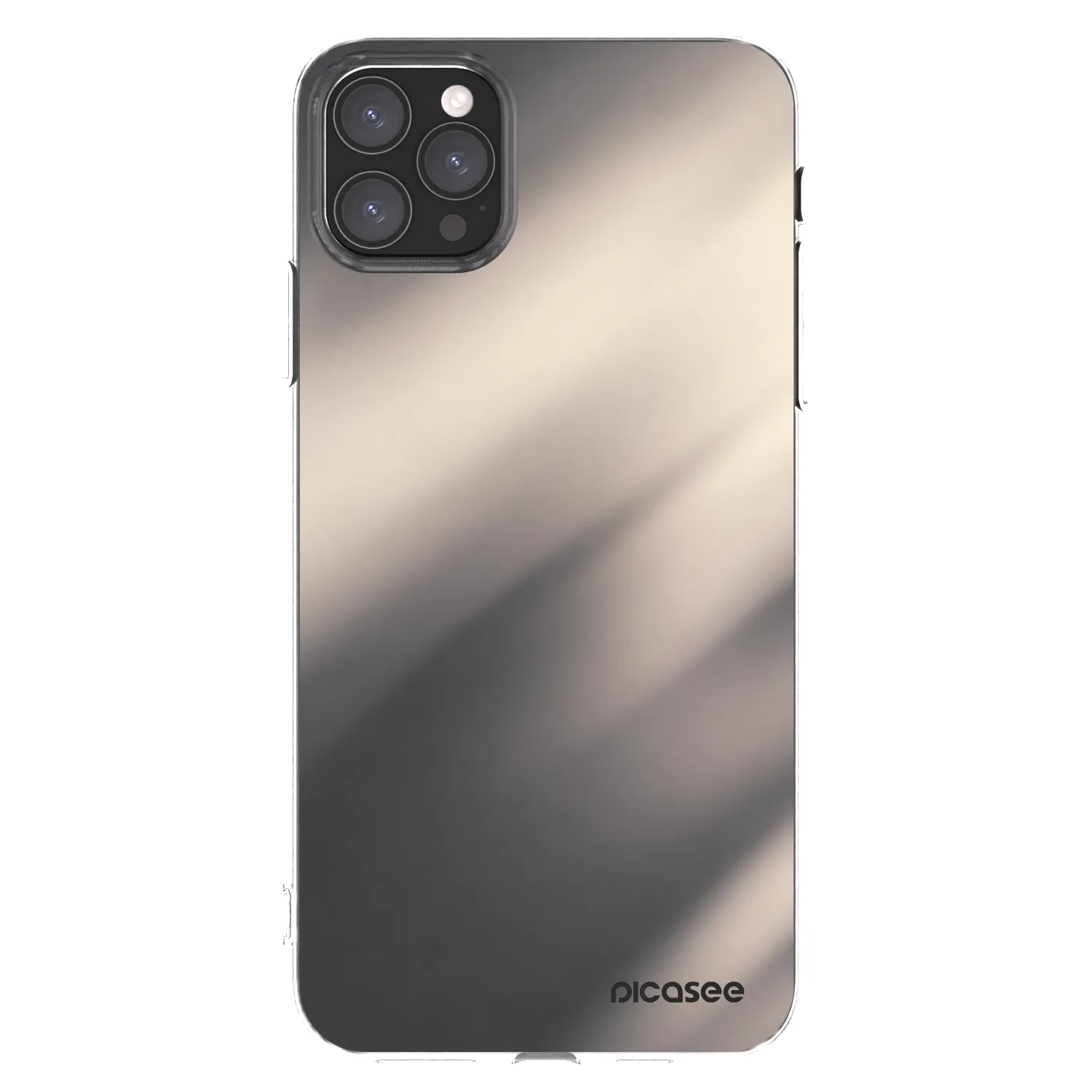 Picasee silikónový prehľadný obal pre Apple iPhone 11 Pro Max - Smoky Beige