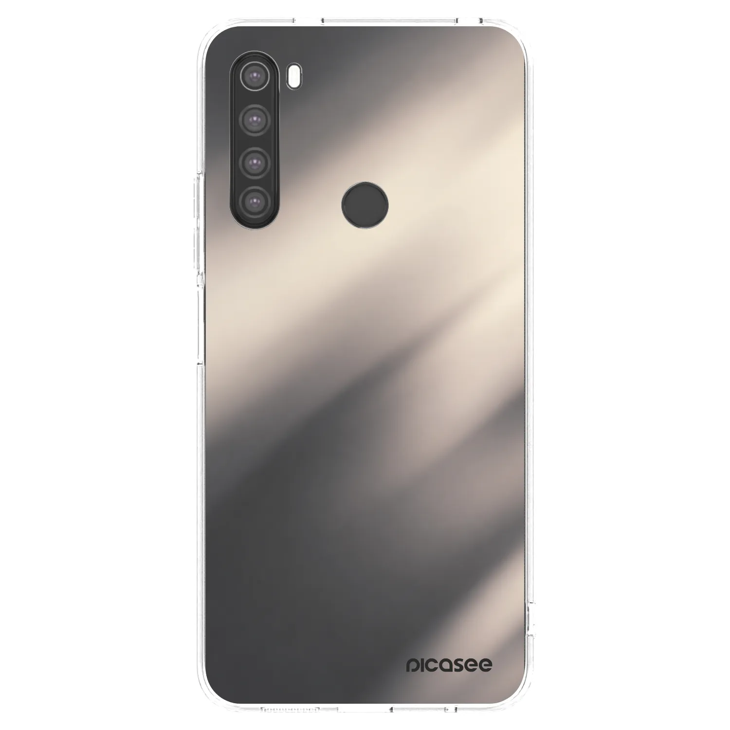 Picasee silikónový prehľadný obal pre Xiaomi Redmi Note 8 - Smoky Beige