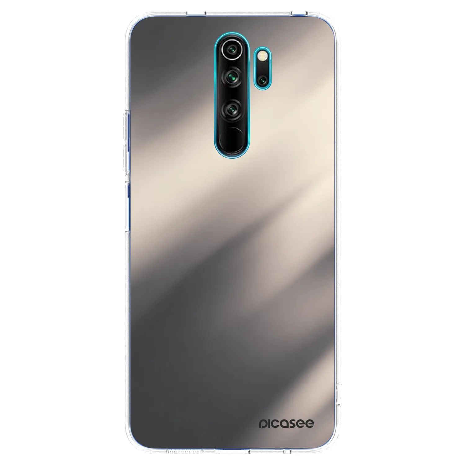 Picasee silikónový prehľadný obal pre Xiaomi Redmi Note 8 Pro - Smoky Beige