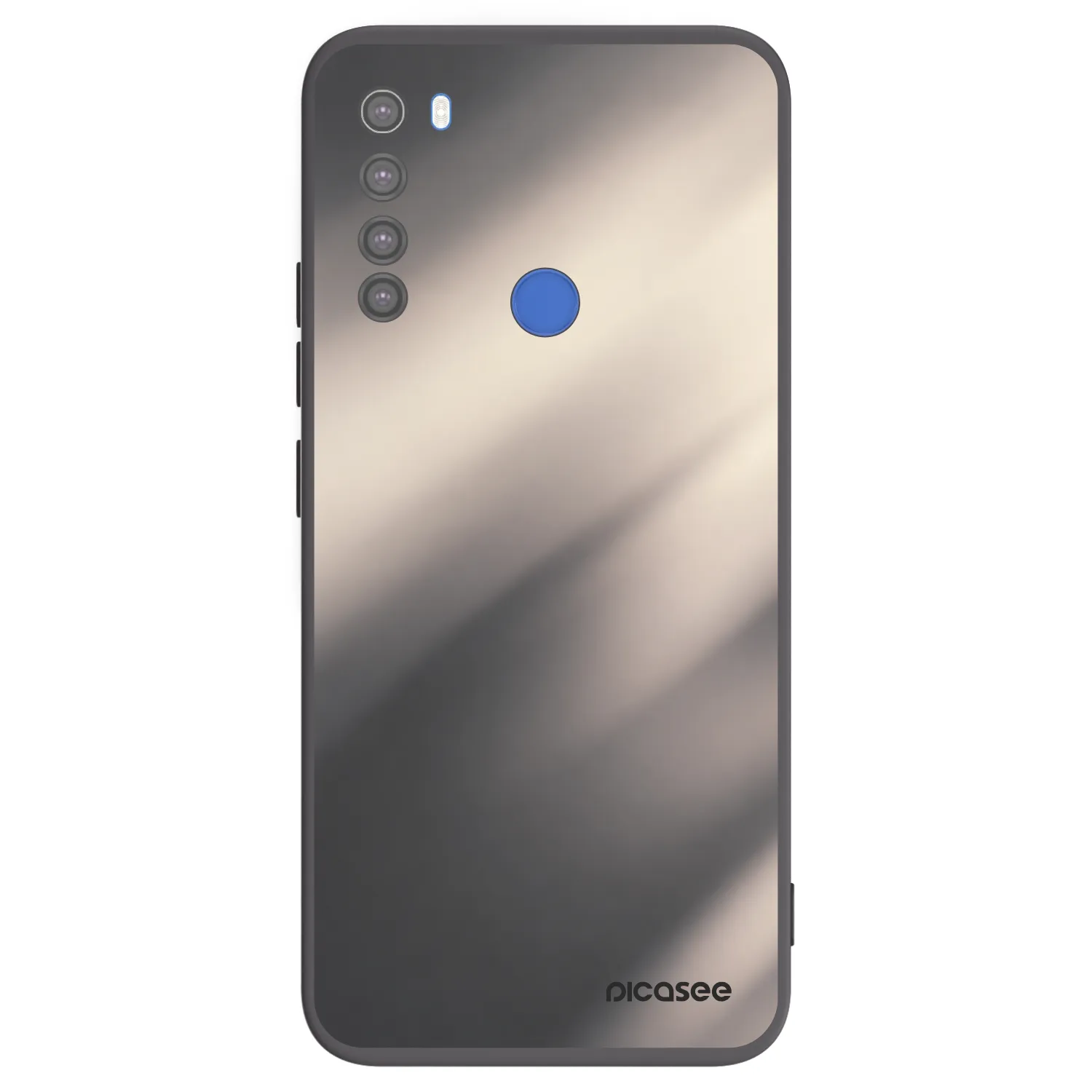 Picasee silikónový čierny obal pre Xiaomi Redmi Note 8T - Smoky Beige