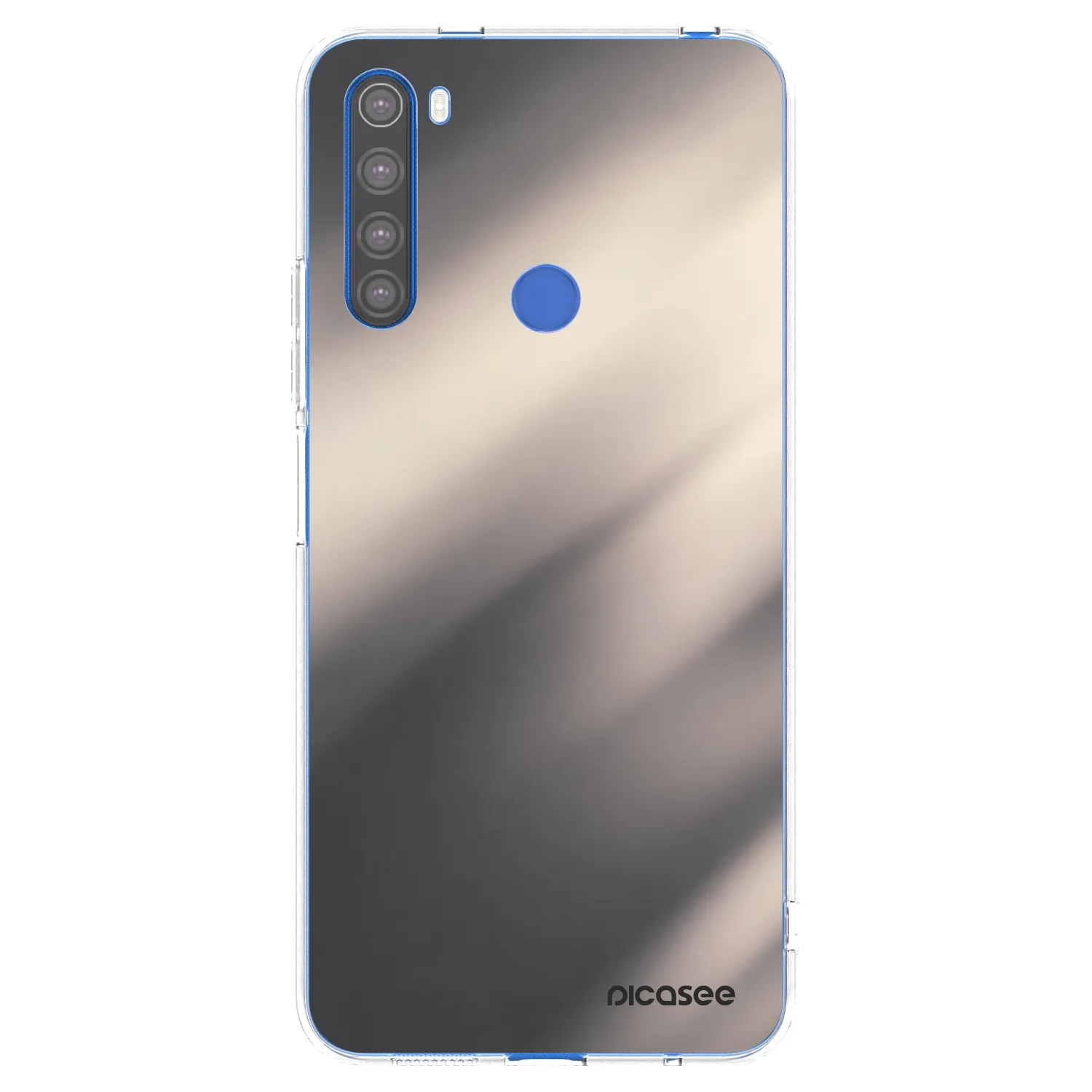 Picasee silikónový prehľadný obal pre Xiaomi Redmi Note 8T - Smoky Beige