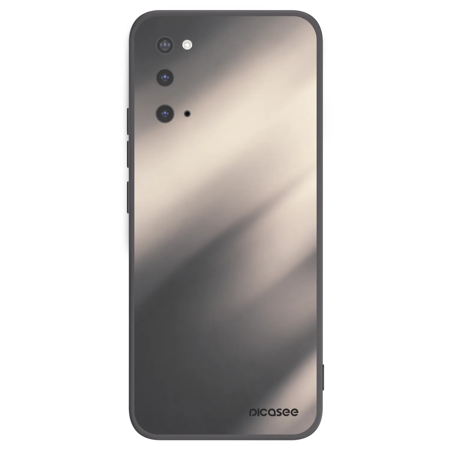 Picasee silikónový čierny obal pre Samsung Galaxy S20 G980F - Smoky Beige