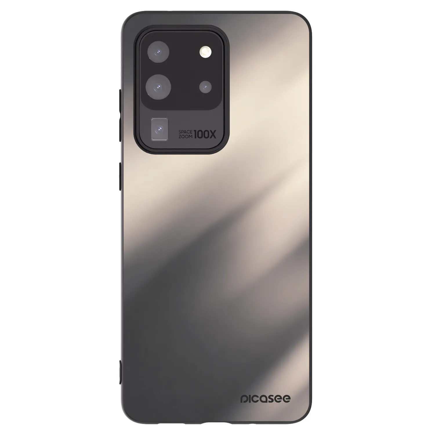 Picasee silikónový čierny obal pre Samsung Galaxy S20 Ultra 5G G988F - Smoky Beige