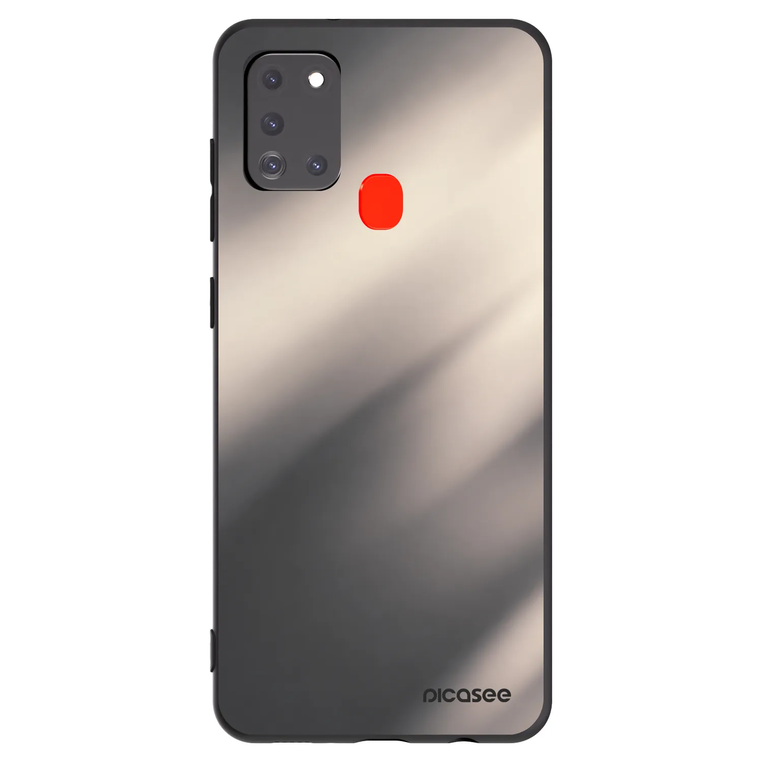 Picasee silikónový čierny obal pre Samsung Galaxy A21s - Smoky Beige