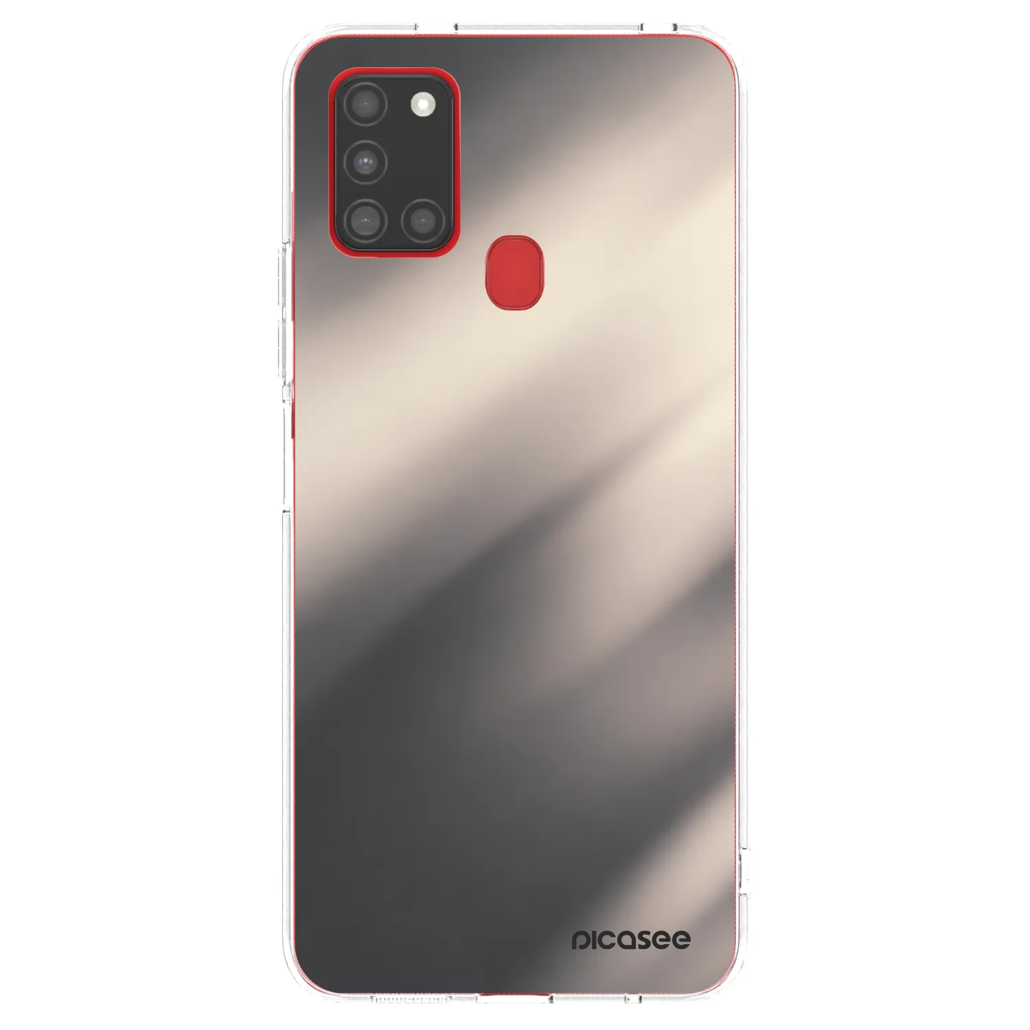 Picasee silikónový prehľadný obal pre Samsung Galaxy A21s - Smoky Beige
