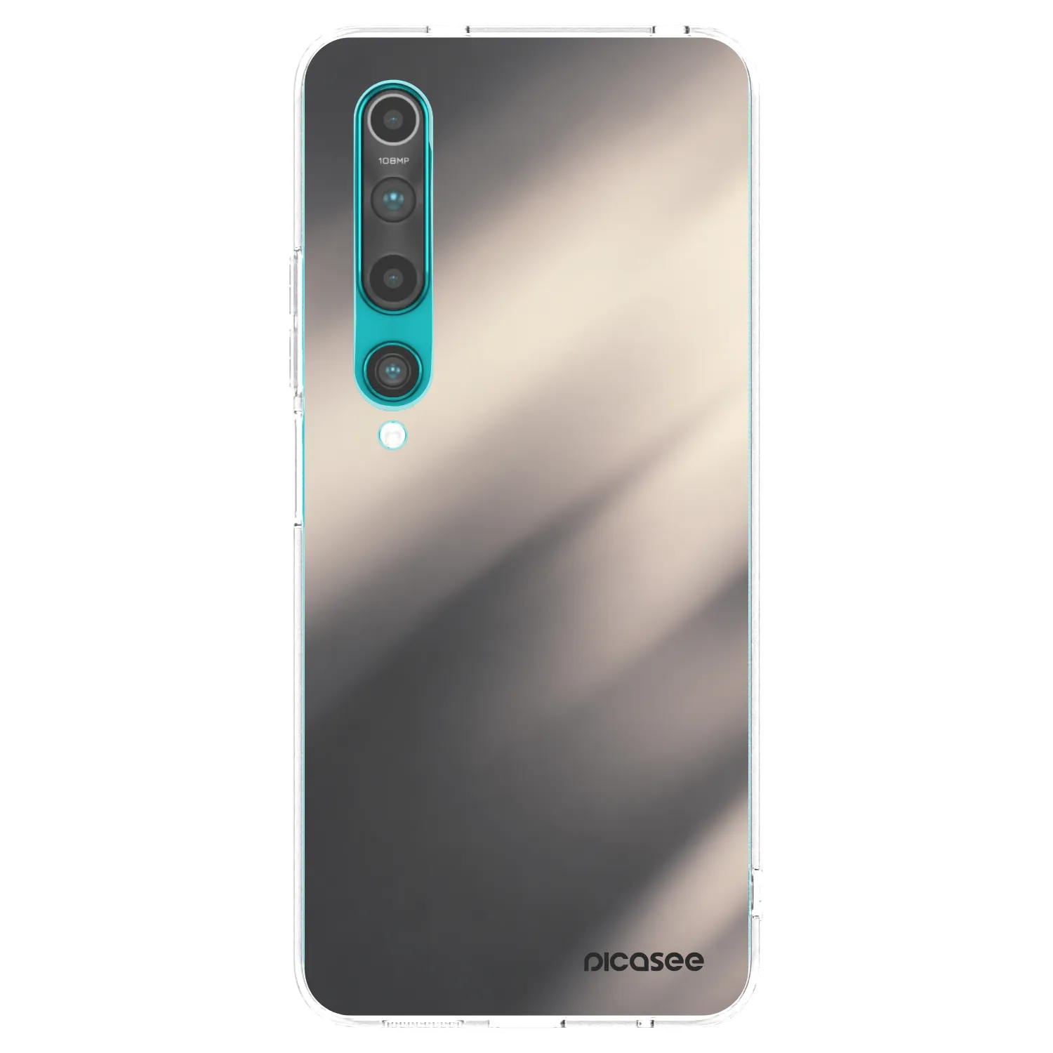 Picasee silikónový prehľadný obal pre Xiaomi Mi 10 - Smoky Beige