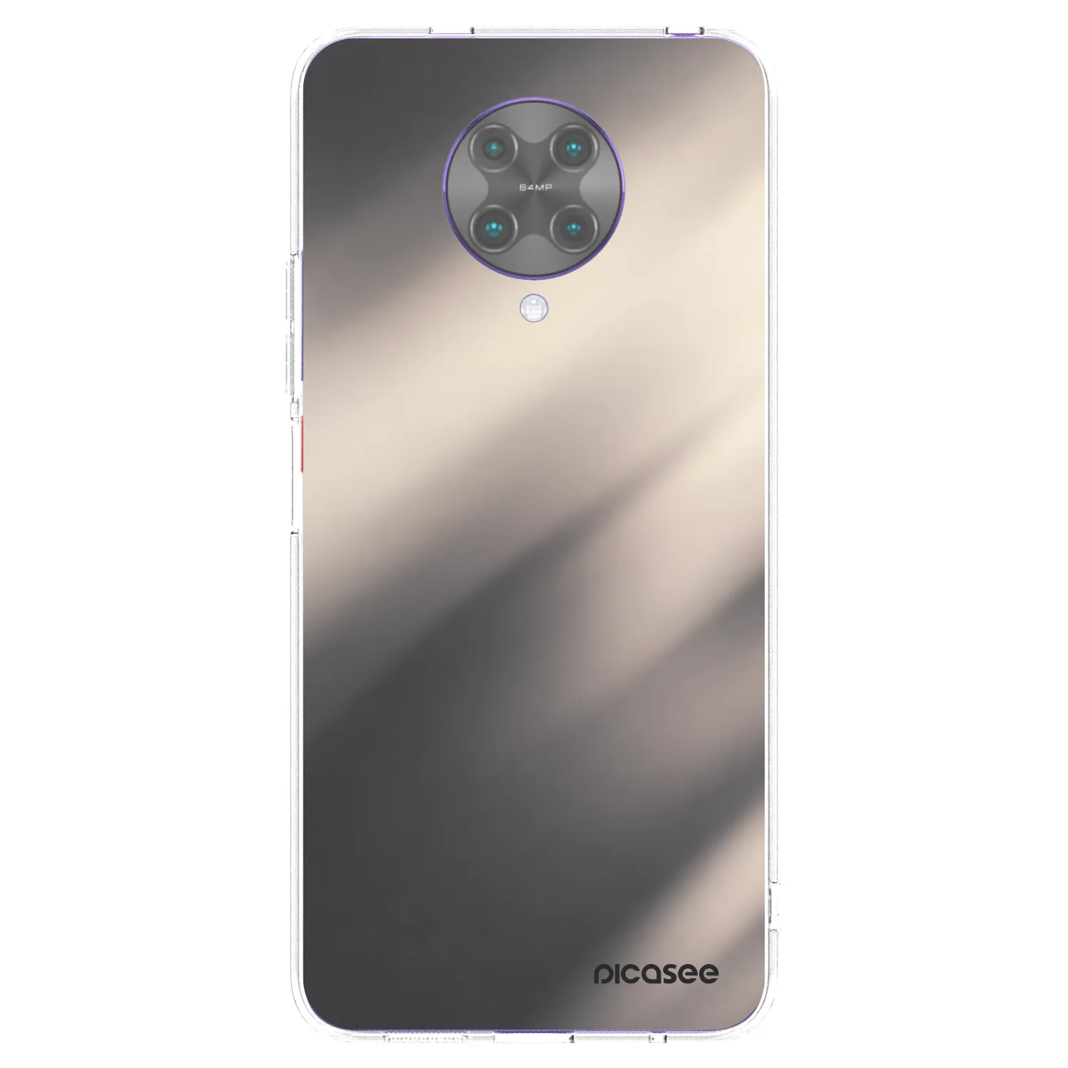 Picasee silikónový prehľadný obal pre Xiaomi Poco F2 Pro - Smoky Beige