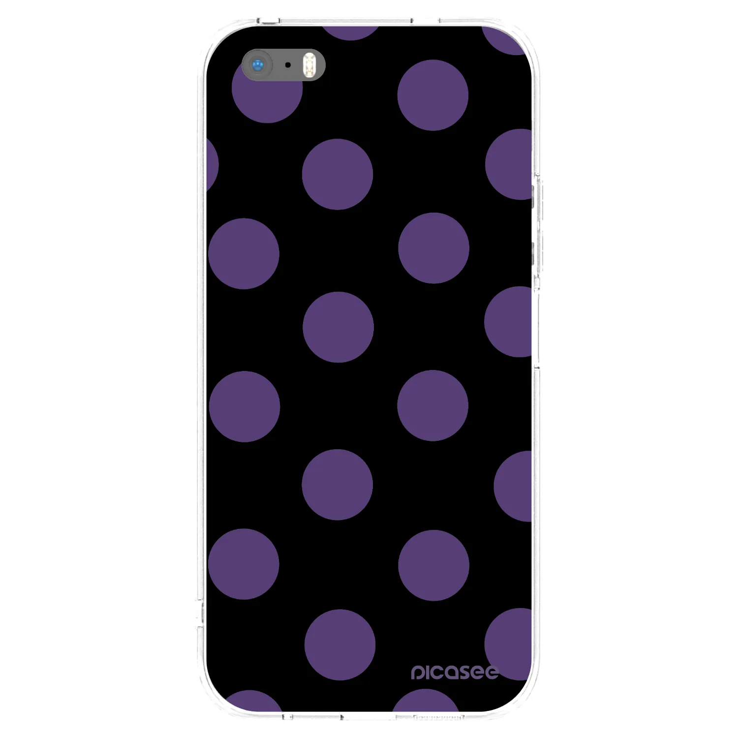 Picasee silikónový prehľadný obal pre Apple iPhone 5/5S/SE - Big flickers