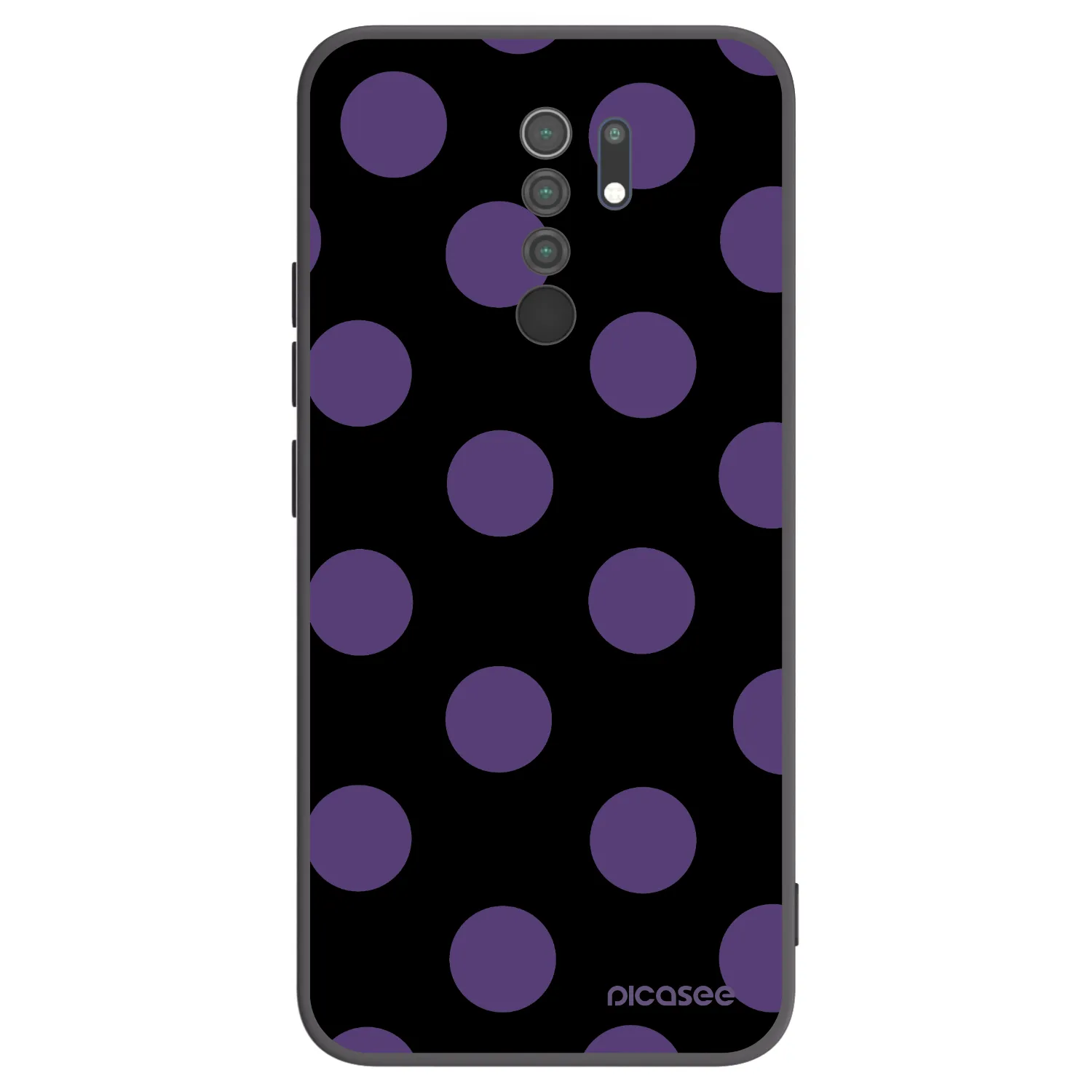 Picasee silikónový čierny obal pre Xiaomi Redmi 9 - Big flickers