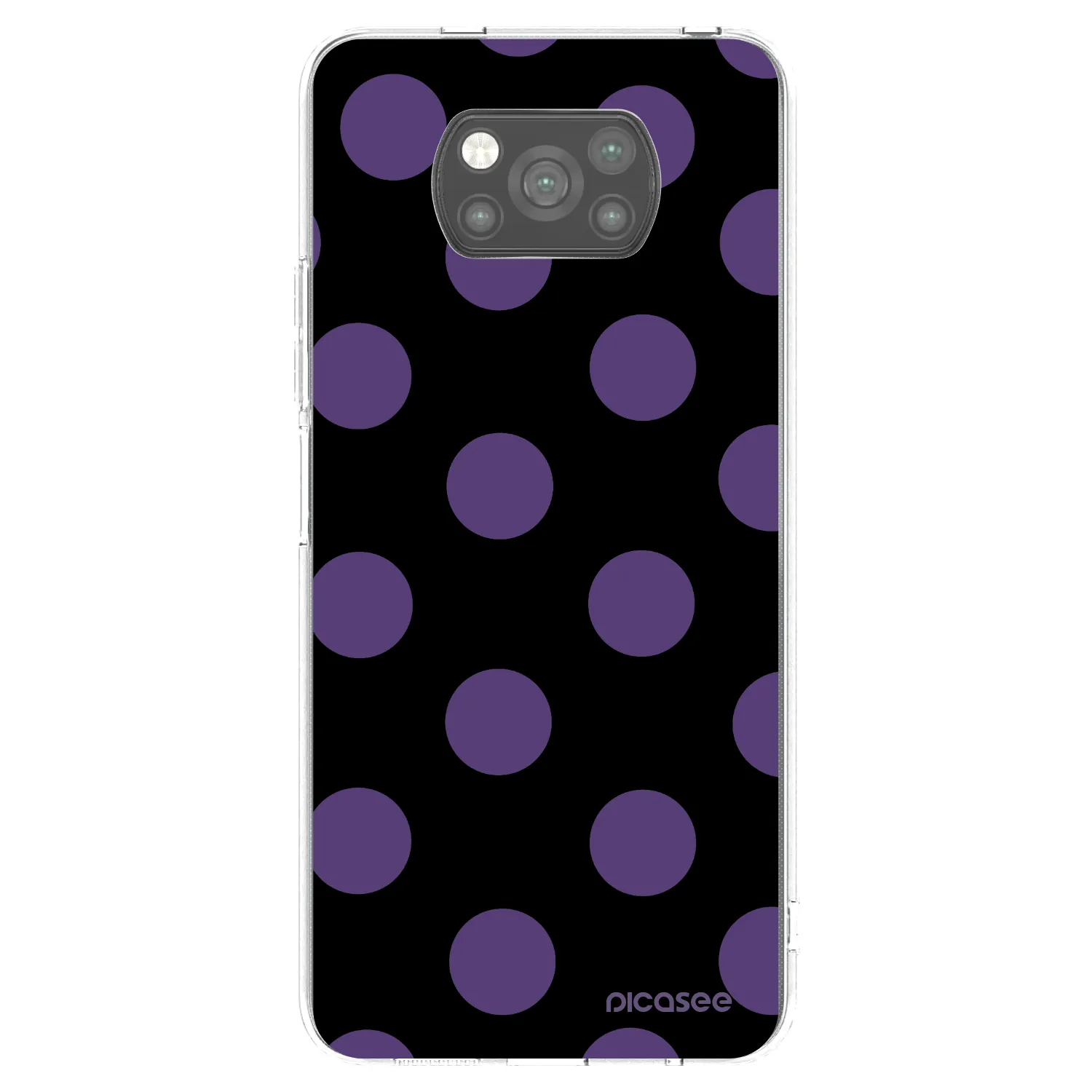 Picasee silikónový čierny obal pre Xiaomi Poco X3 - Big flickers
