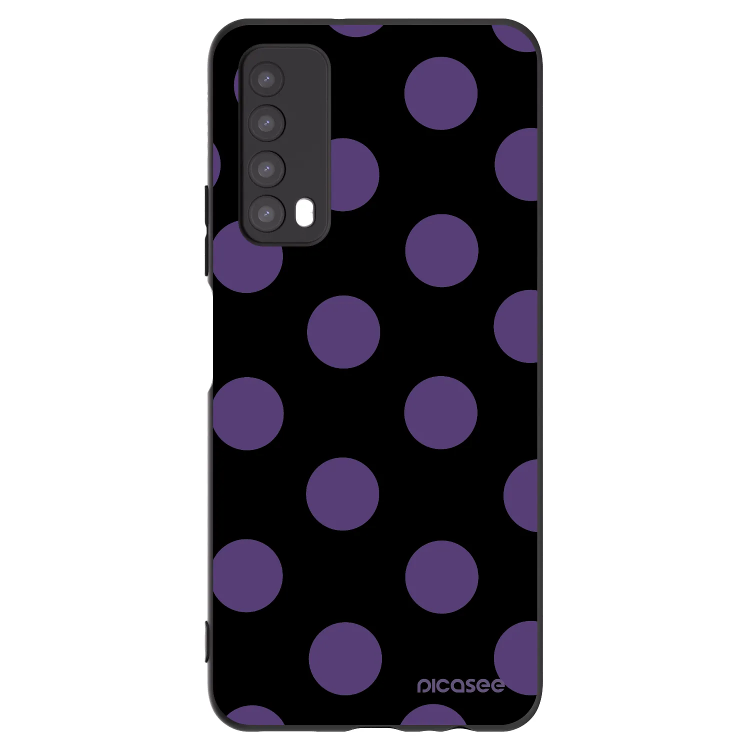 Picasee silikónový čierny obal pre Huawei P Smart 2021 - Big flickers