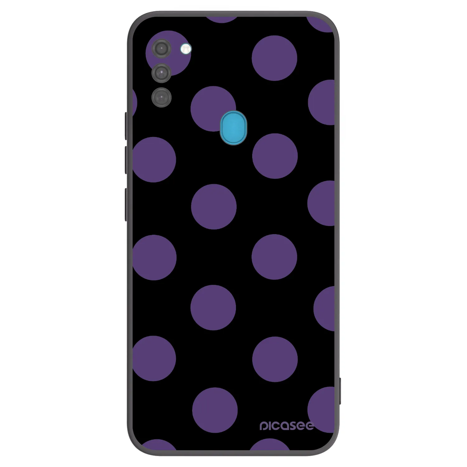 Picasee silikónový čierny obal pre Samsung Galaxy M11 - Big flickers