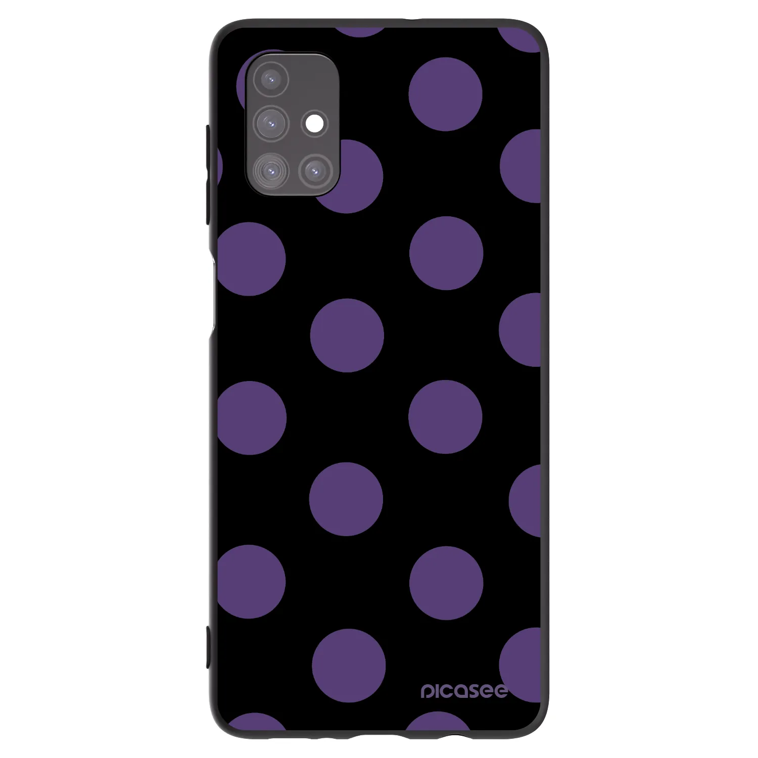 Picasee silikónový čierny obal pre Samsung Galaxy M51 M515F - Big flickers