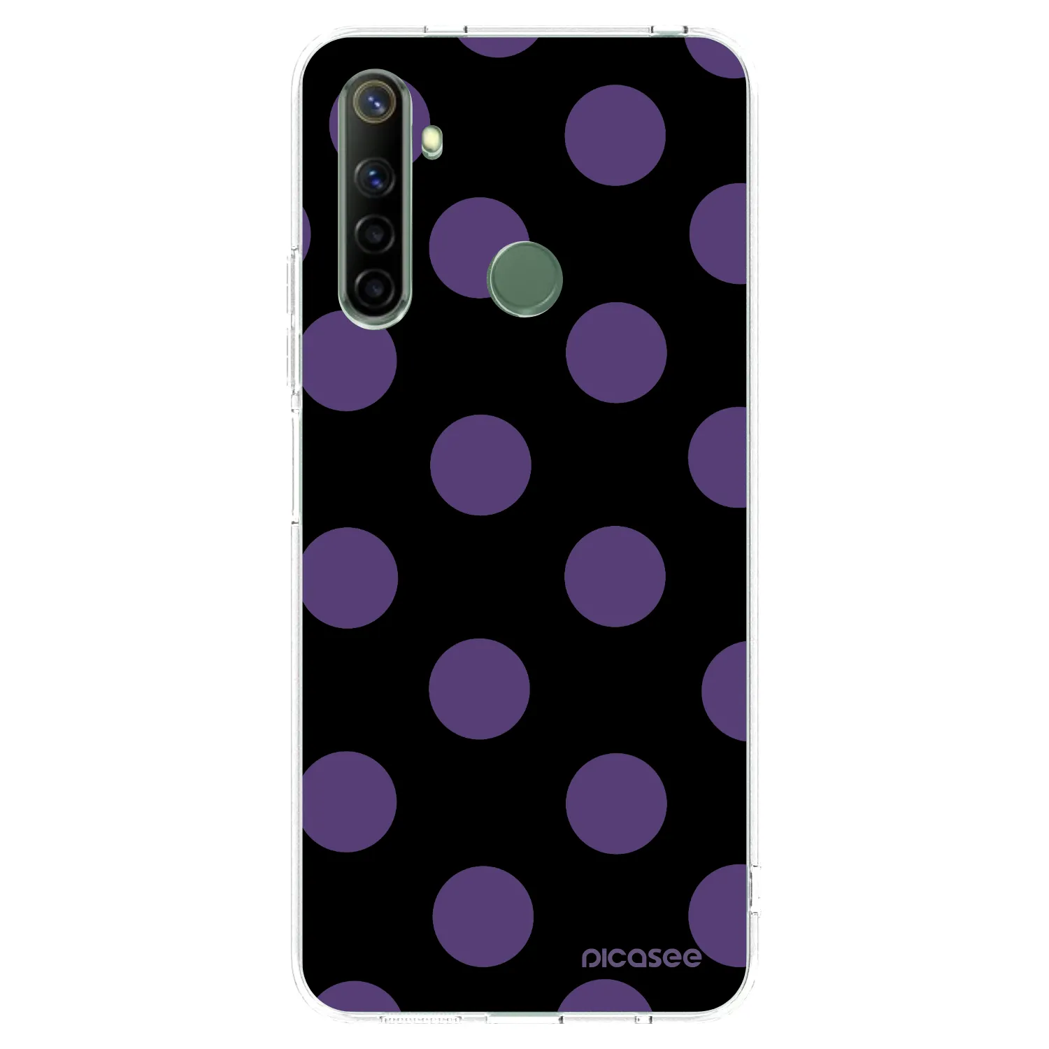 Picasee silikónový prehľadný obal pre Realme 6i - Big flickers